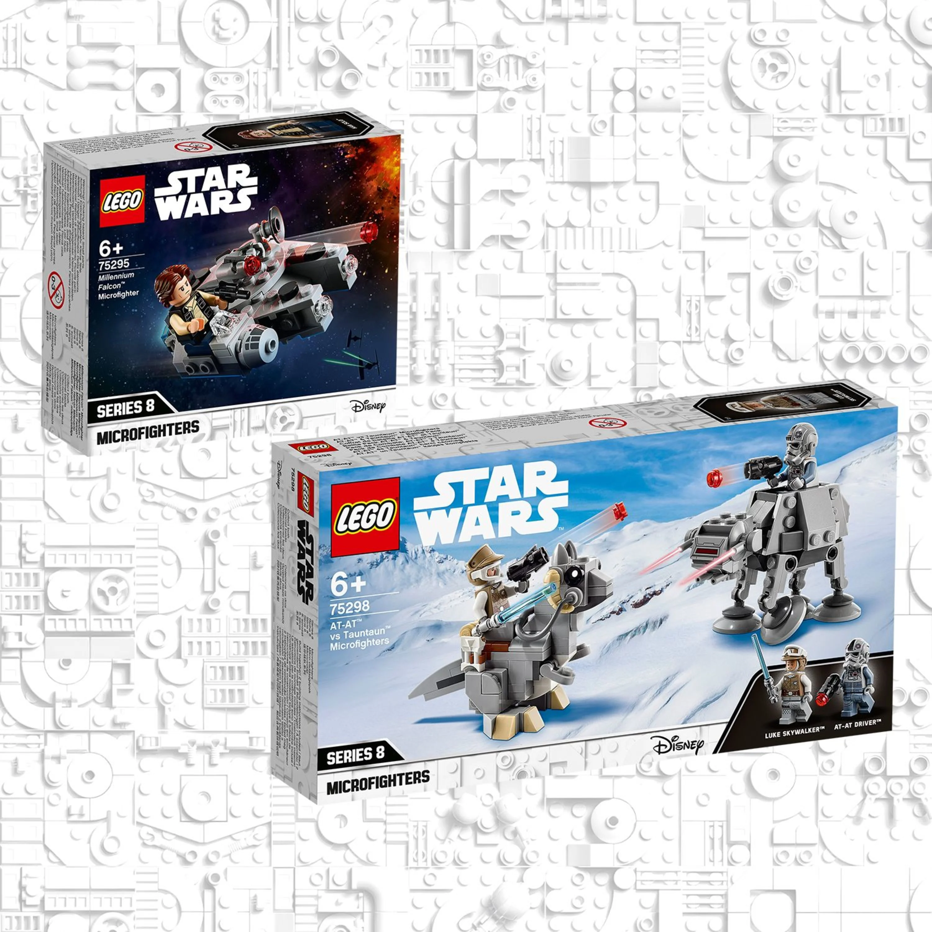 LEGO Star Wars AT-AT vs. Tauntaun Microfighters 75298 Building Toy (205 Pieces)