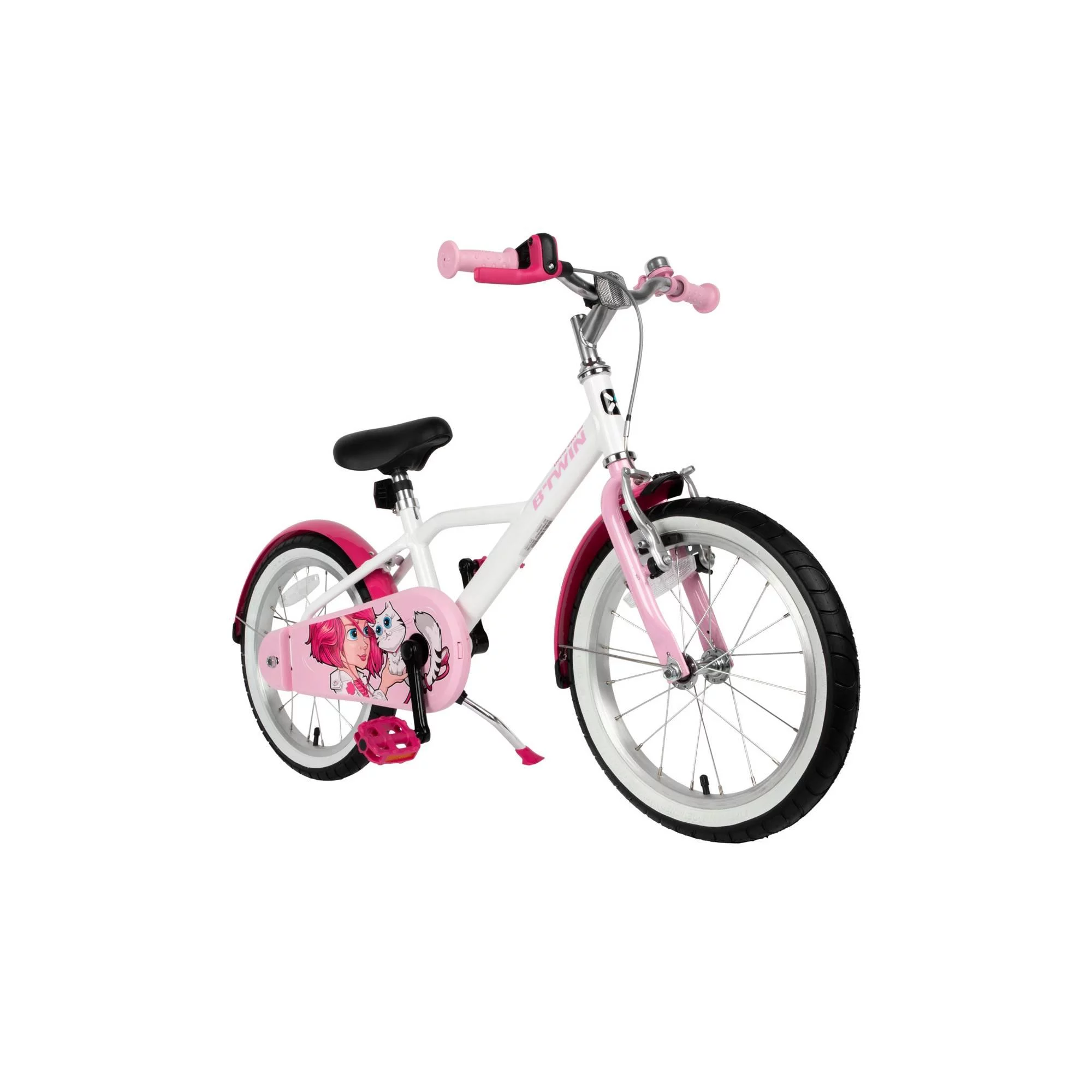 Decathlon Btwin HYC500, Girls’ Hybrid Bike, 16″ Kids 3’7″ to 4’0″