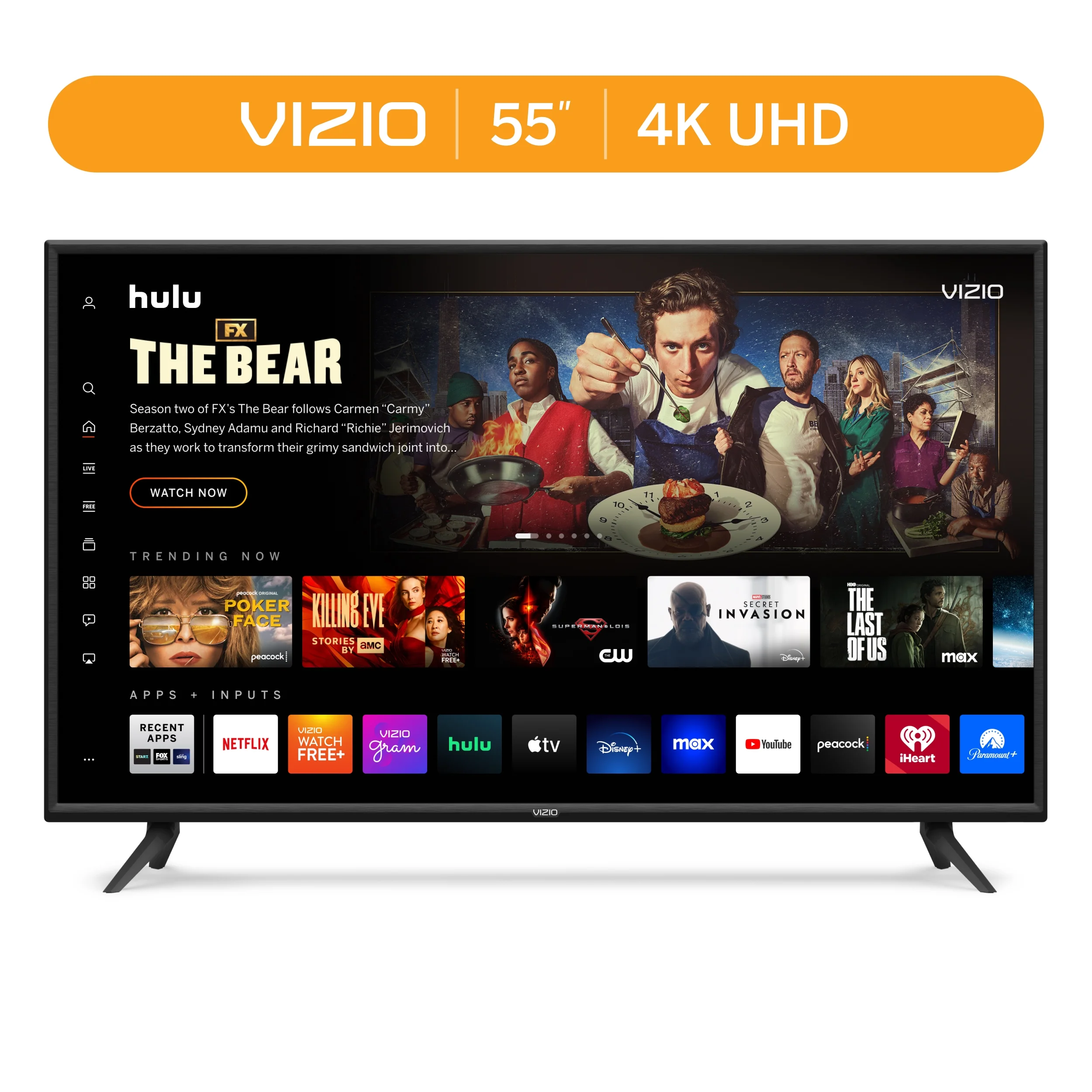 VIZIO 55″ Class V-Series 4K UHD LED Smart TV V555-J01