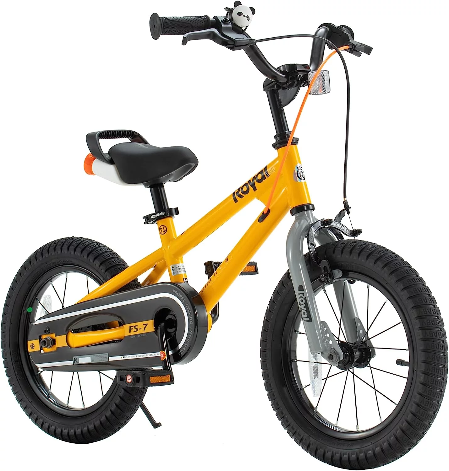 Royalbaby Freestyle 7 Kids Bike Toddlers 16 Inch Wheel Dual Handbrakes Bicycle Beginners Boys Girls Ages 3-5 Years, Kickstand and Water Bottle Included, Blue