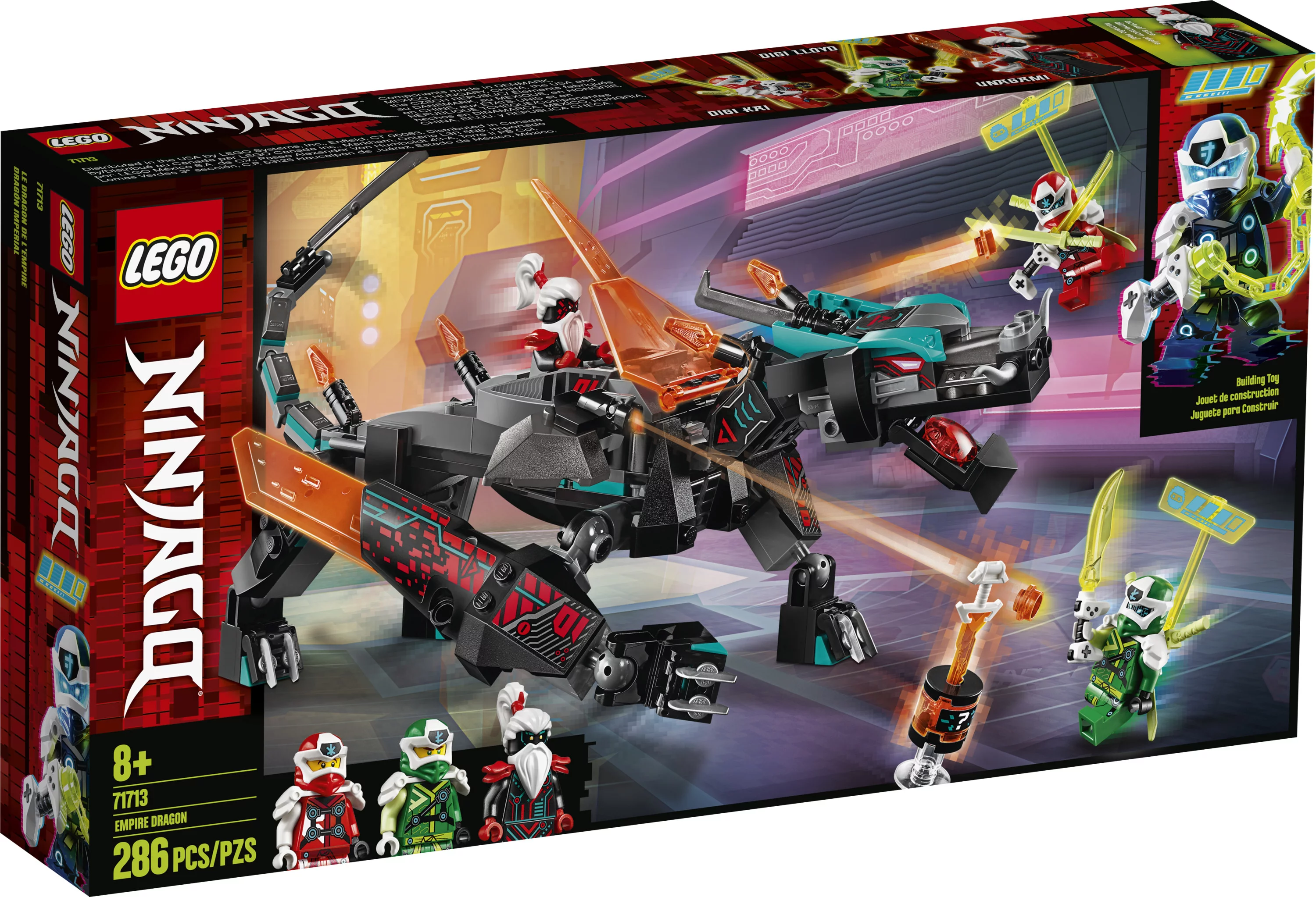 LEGO NINJAGO Empire Dragon 71713 Ninja Hero Building Toy Ages 8 and up (286 Pieces)