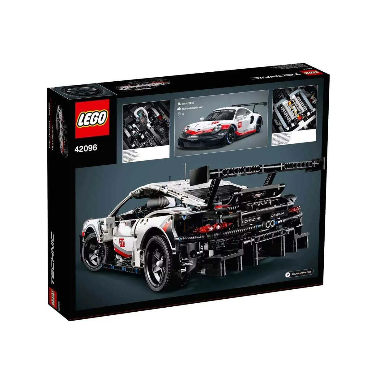 LEGO Technic Porsche 911 RSR Building Set, Realistic Car Model, Advanced Construction Kit