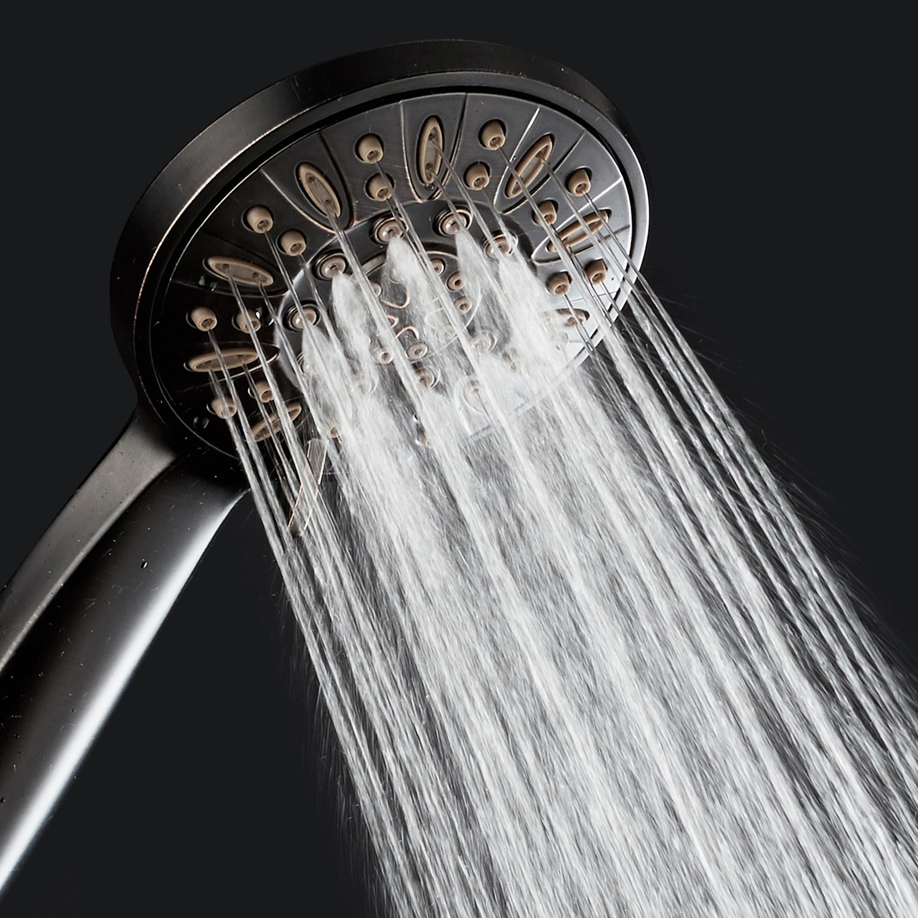 AquaDance 6-Setting High Pressure Luxury Handheld Shower Head, Oil Rubbed Bronze