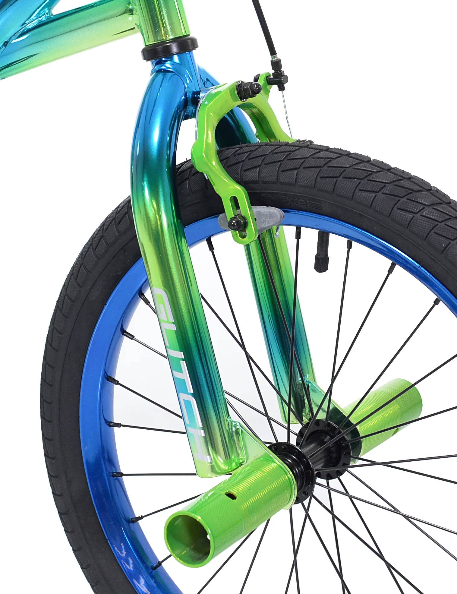 Genesis 18″ Glitch Boy’s BMX Bike, Blue/Green