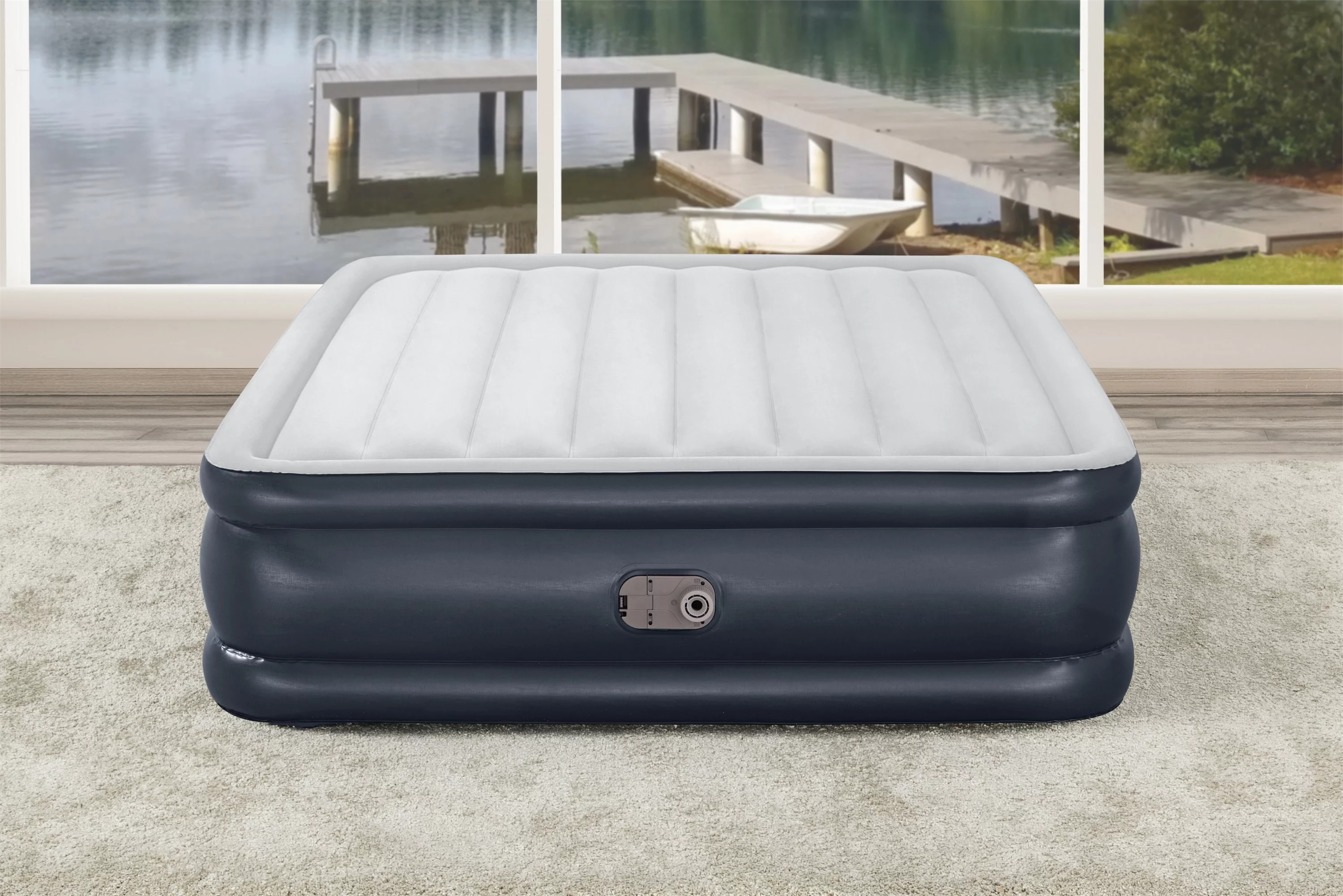 Bestway 18″ Tritech Air Mattress Queen with Built-in Pump