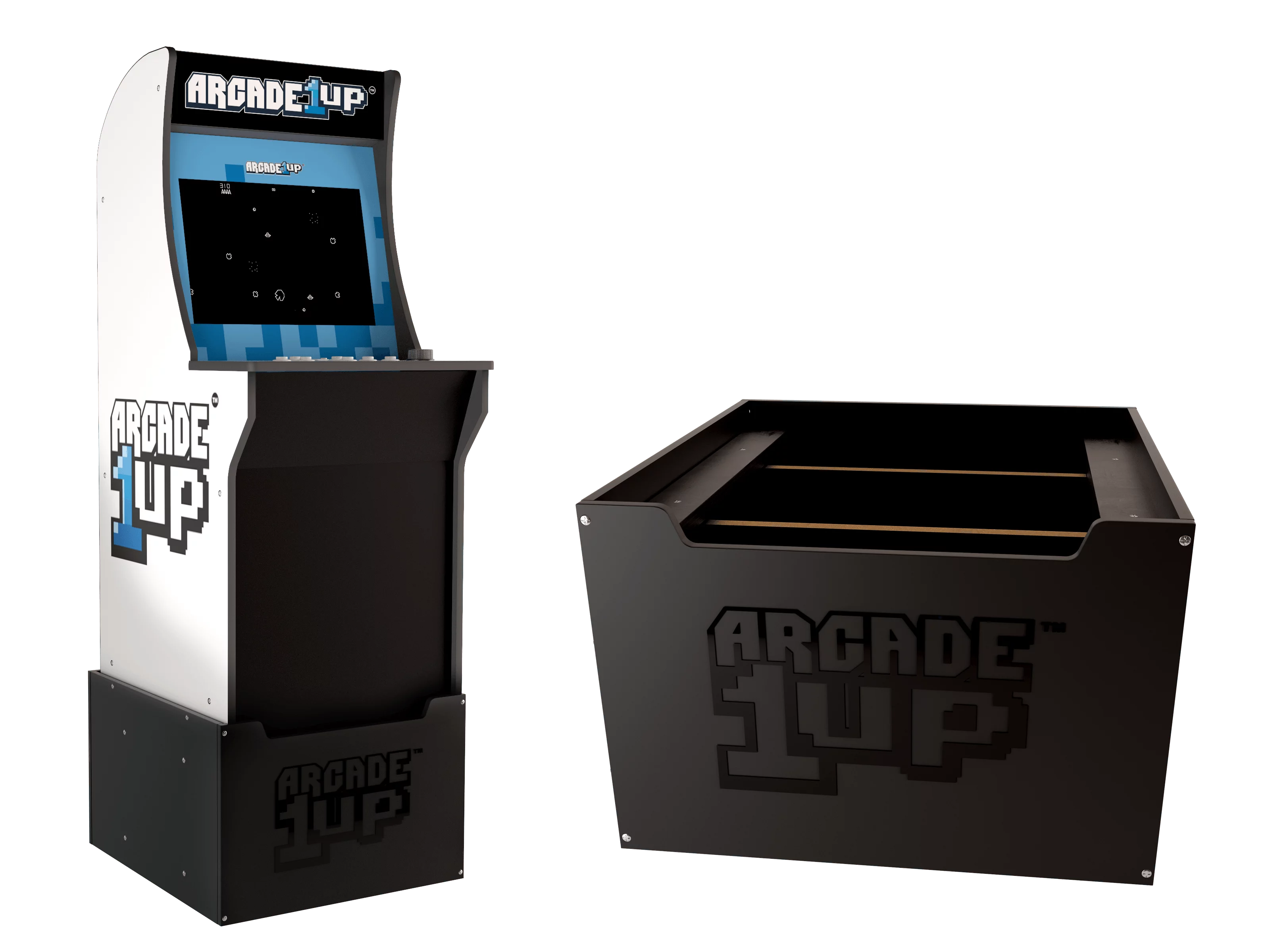 Arcade1Up Branded Riser, 1FT, Black