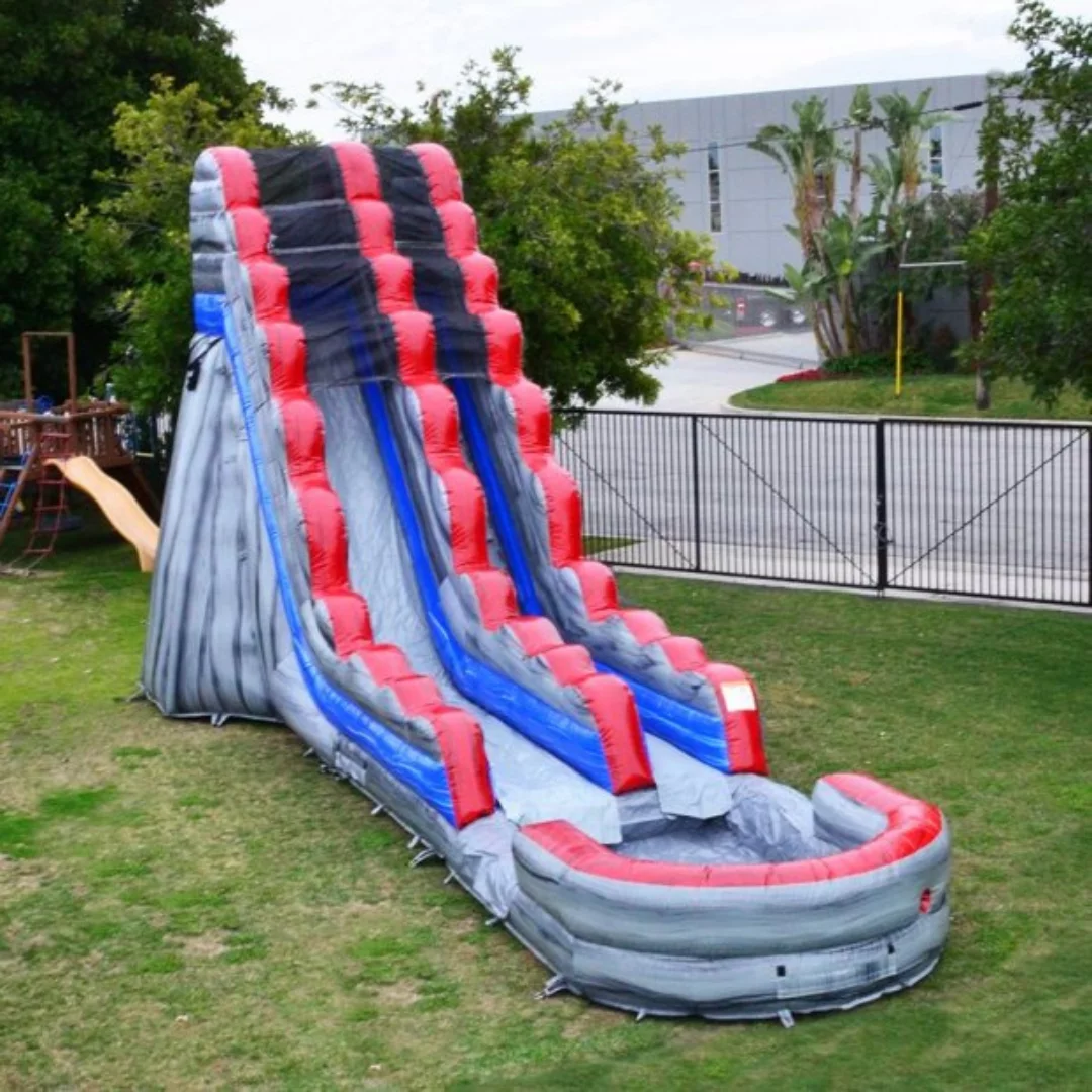 JumpOrange Titanium Commercial Grade Inflatable Water Slide with Splash Pool, for Adults and Kids