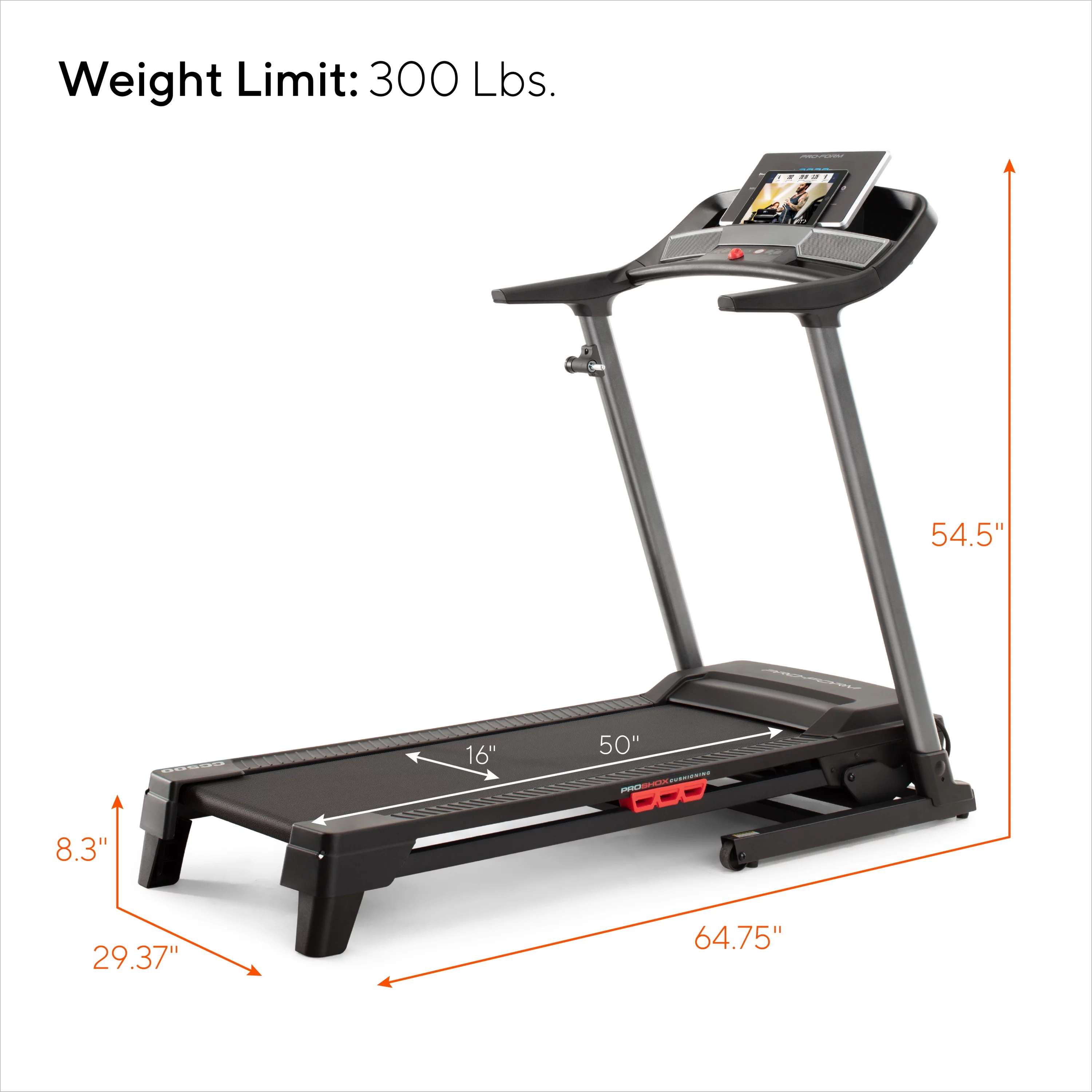 ProForm Cadence Compact 500 Folding Treadmill, Compatible with iFIT Personal Training