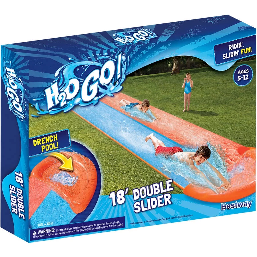 H2OGO! 18′ Double Lane Water Slide