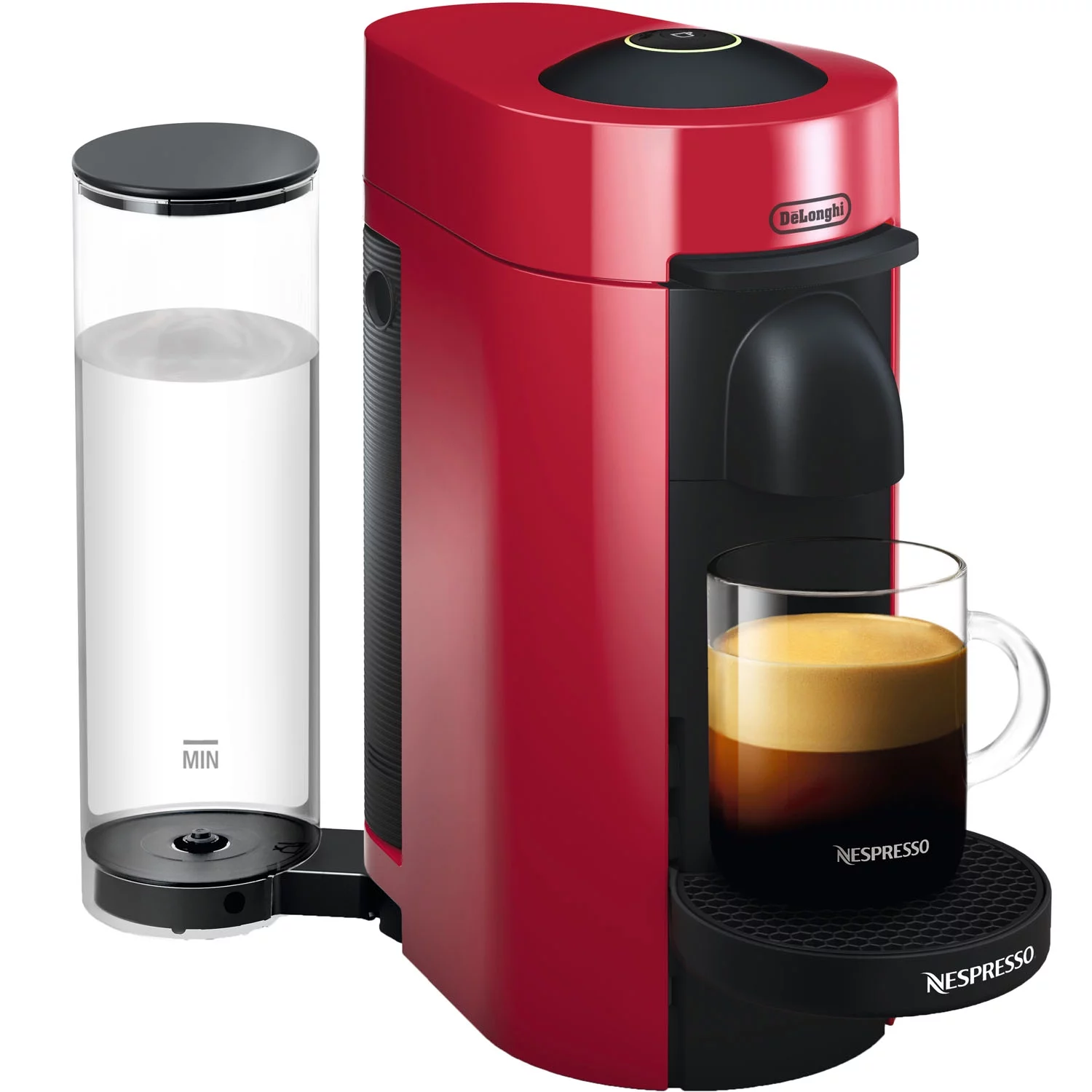 Nespresso VertuoPlus Coffee and Espresso Maker by De’Longhi, Cherry Red