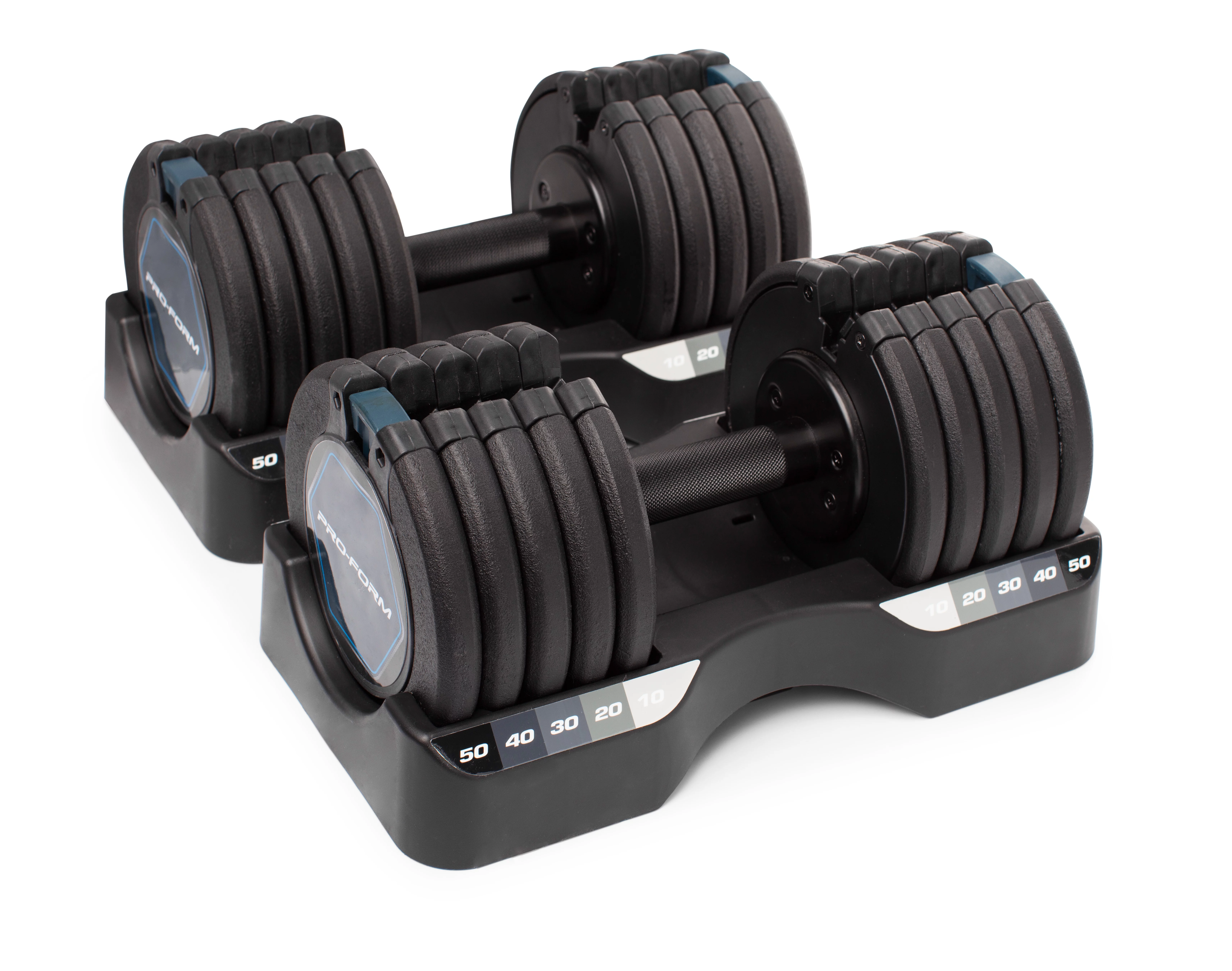 Set of Two ProForm 50 Lb. Adjustable Dumbbells