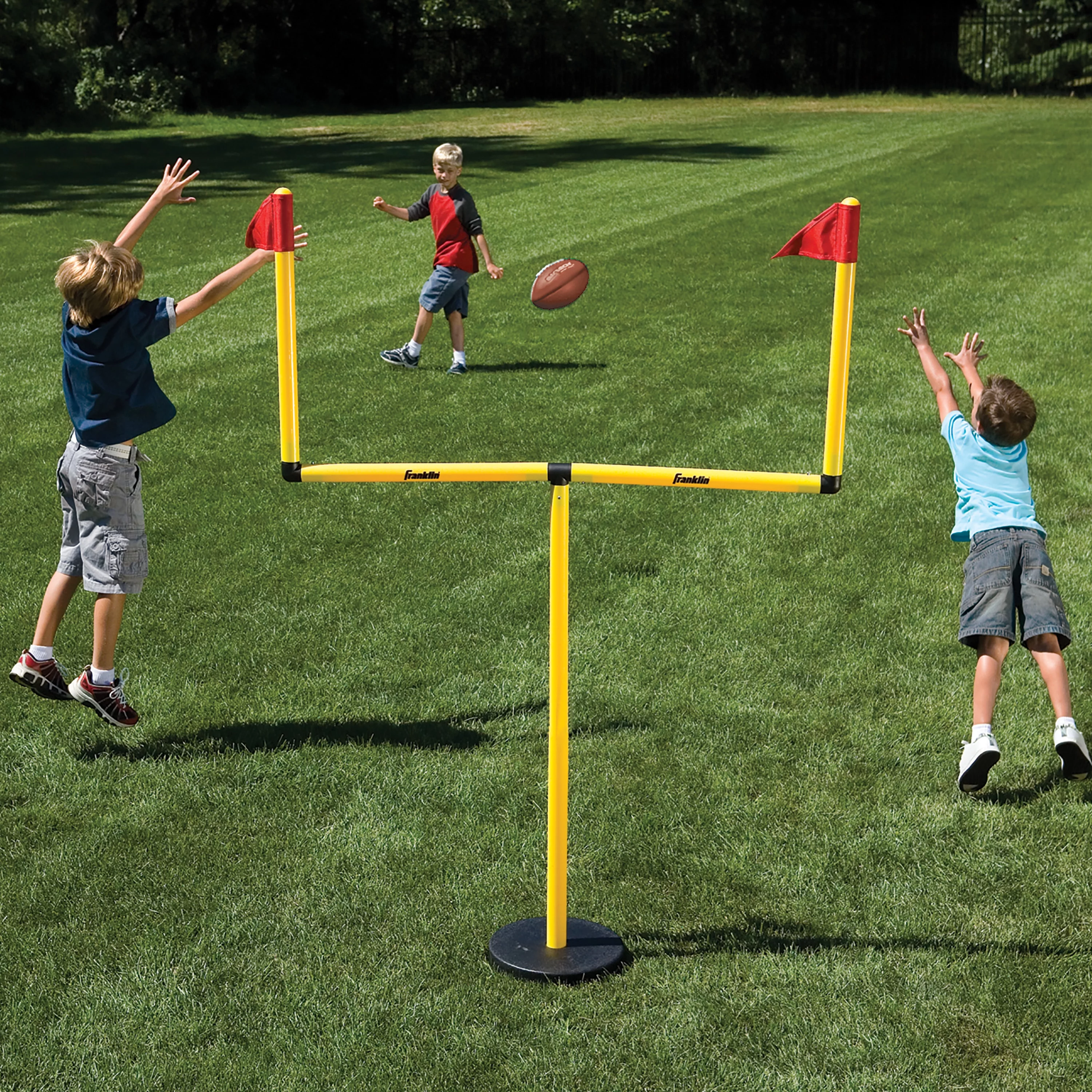 Franklin Sports 2 Goal Adjustable Football Post Set