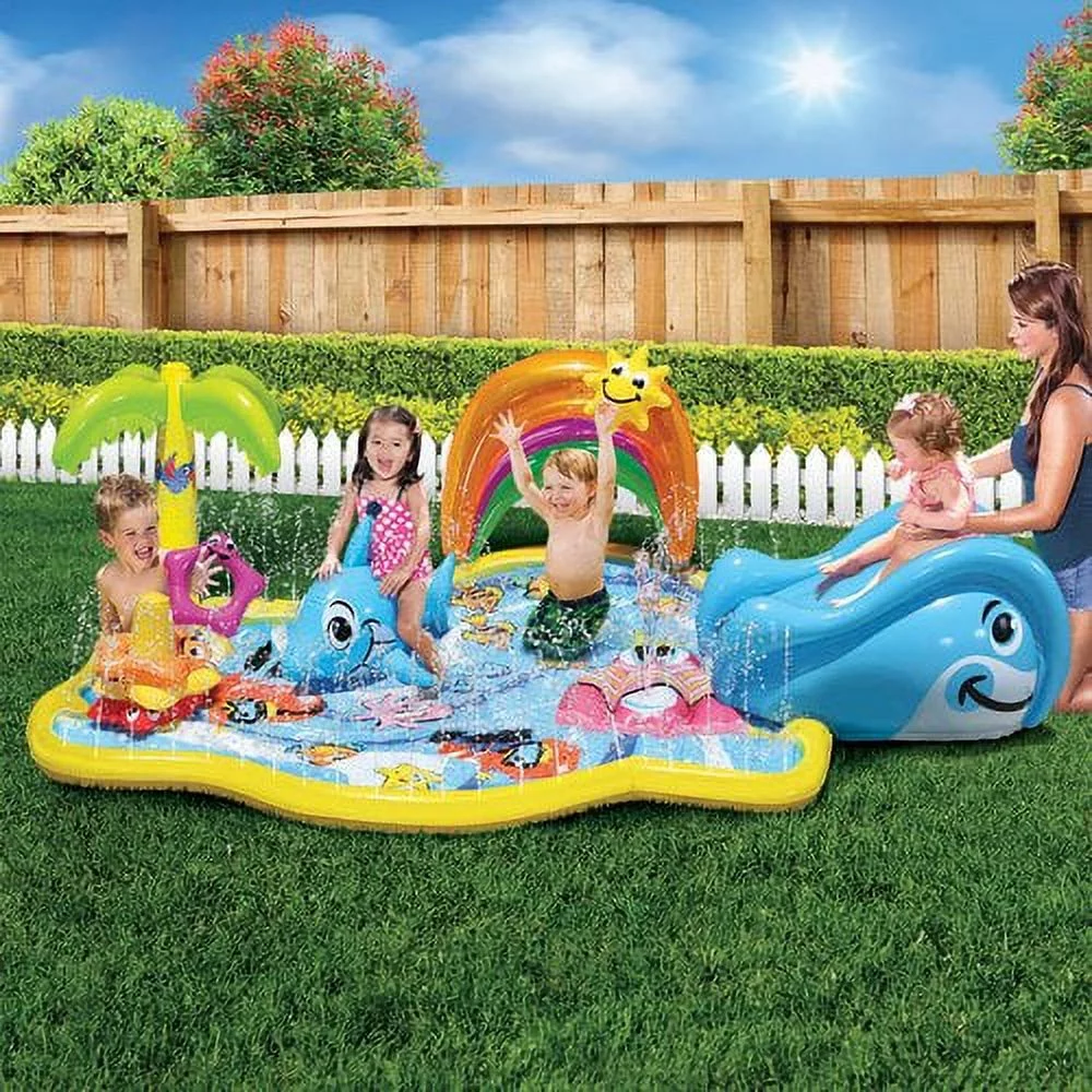 Generic Baby Sprinkles Water Park 90″ Inflatable Water Slide