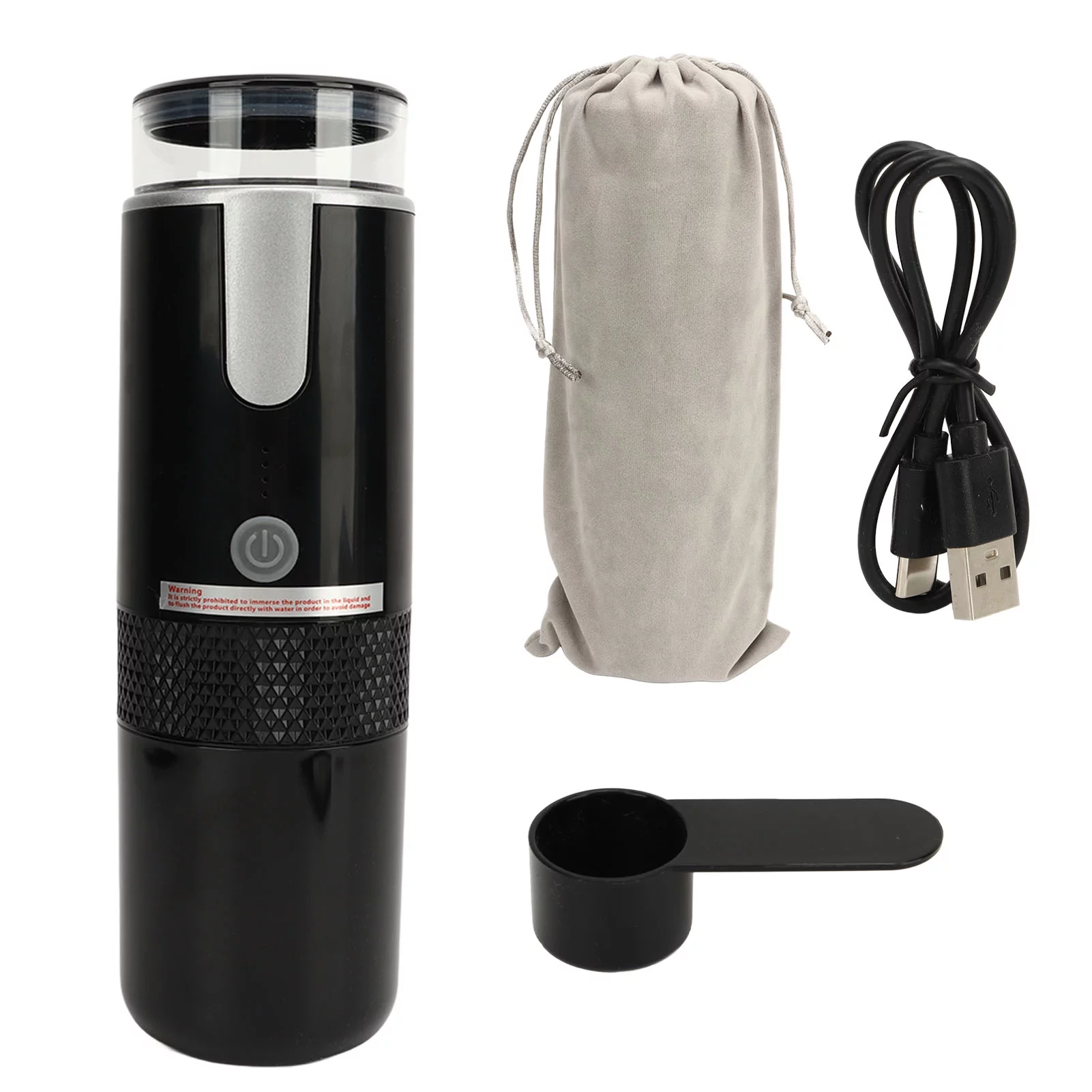 Portable Coffee Machine, 1200mAh Battery Mini Coffeemaker 2 In 1 Design Portable For Picnic