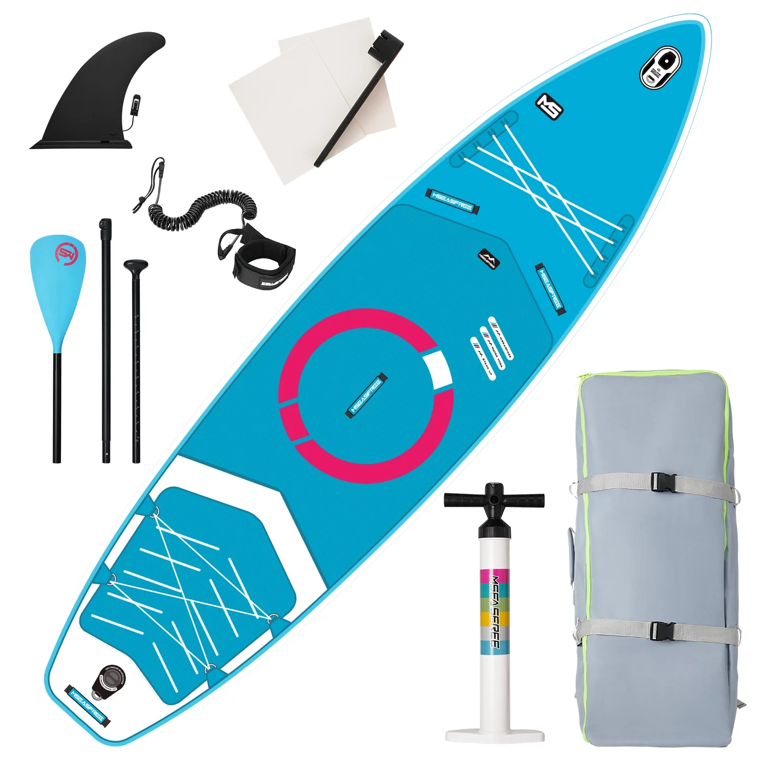 GUTALOR Inflatable Stand Up Paddle Board 11’x34″x6″ – Complete Set with Accessories for Water Sports