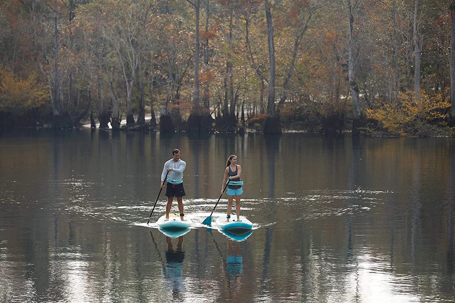 Drift Aero Inflatable Stand Up Paddle Board – SUP Paddle Board & Accessories, Including Pump, Paddle, and More – Classic Woodgrain, Adult, 10’8″