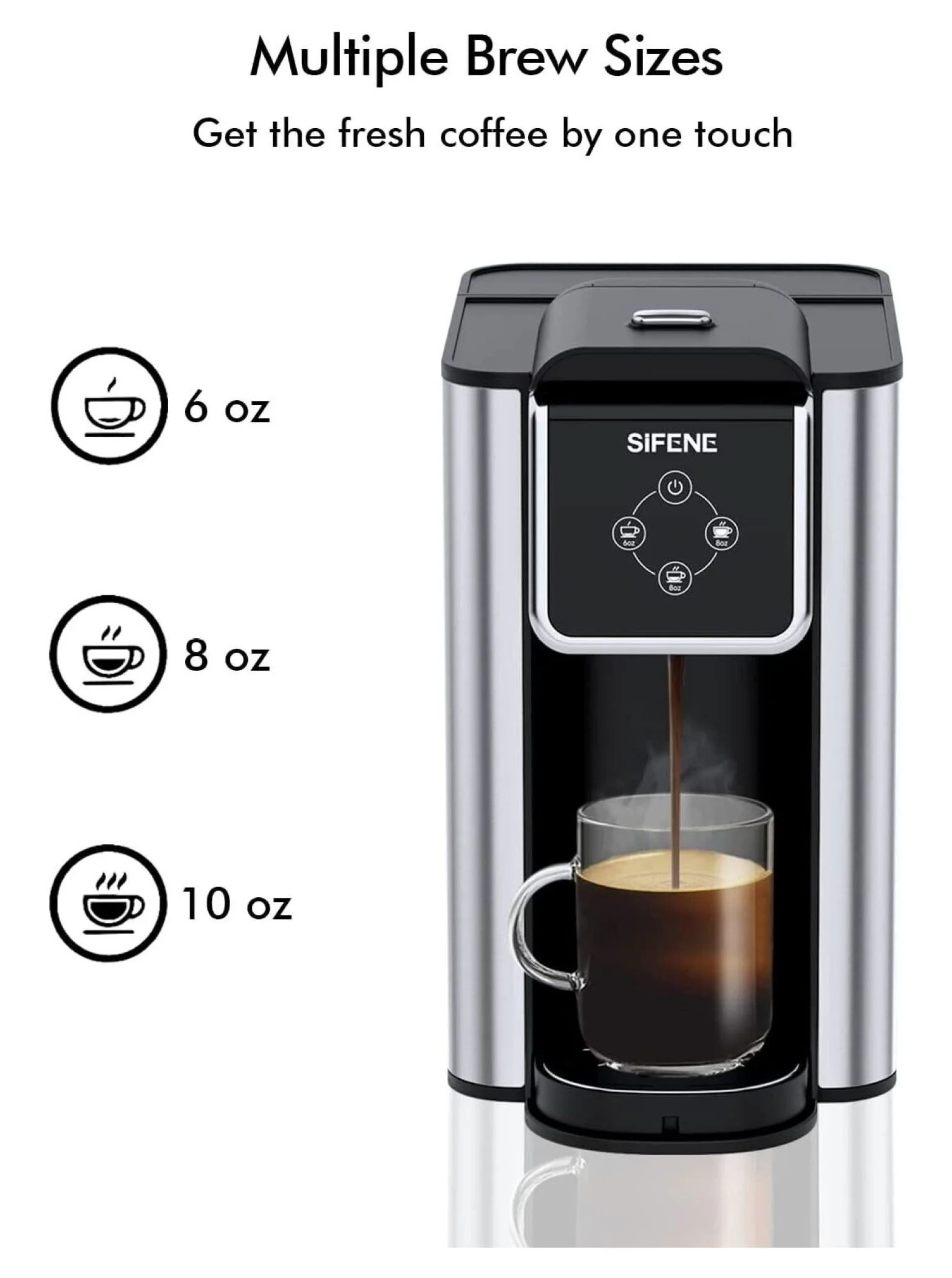 WTYCB Single Serve Coffee Machine, 3 in 1 Pod Coffee Maker For K-Cup Capsule