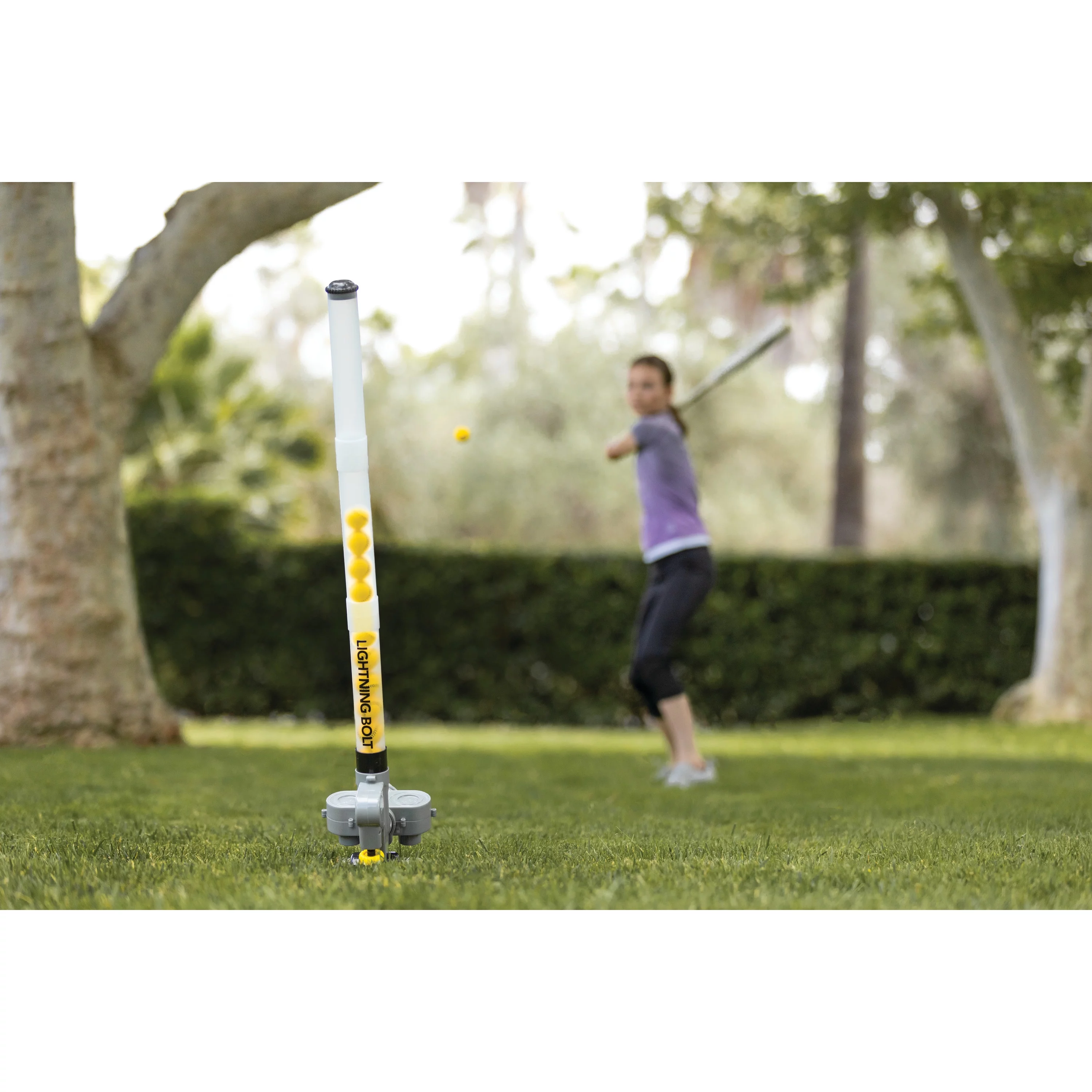 SKLZ Lighting Bolt Pro Lightweight and Portable Automatic Pitching Machine with 26 ball Capacity