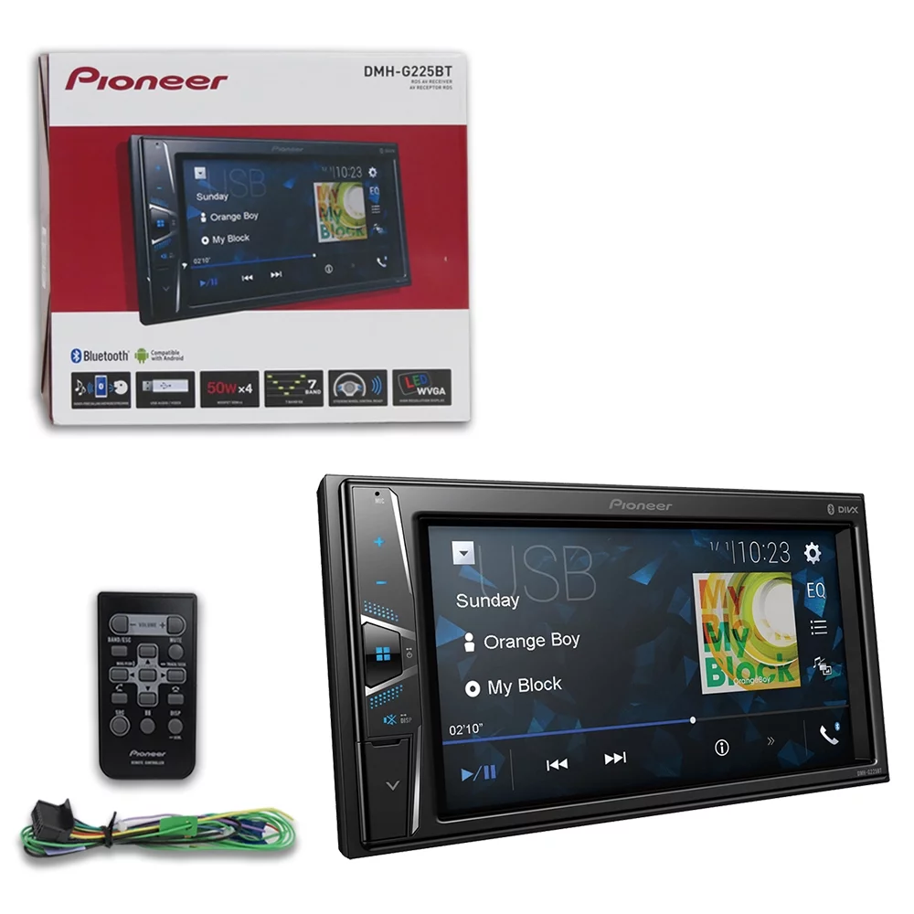 Pioneer 2-DIN 6.2″ Touchscreen Digital Media Car stereo USB Bluetooth with remote