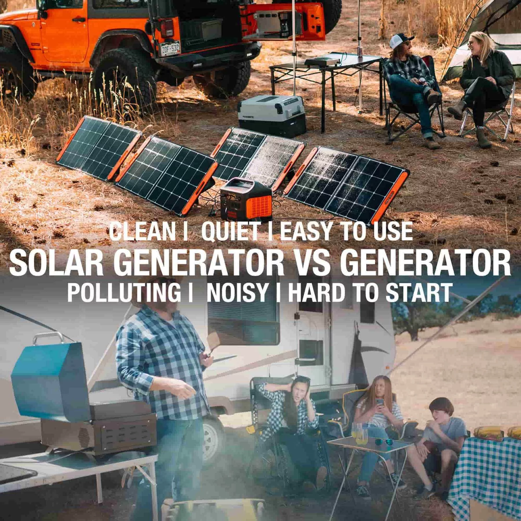 Jackery Solar Generator 1500 Portable Power Kit (1*Explorer 1500 + 4 * SolarSaga 100W )