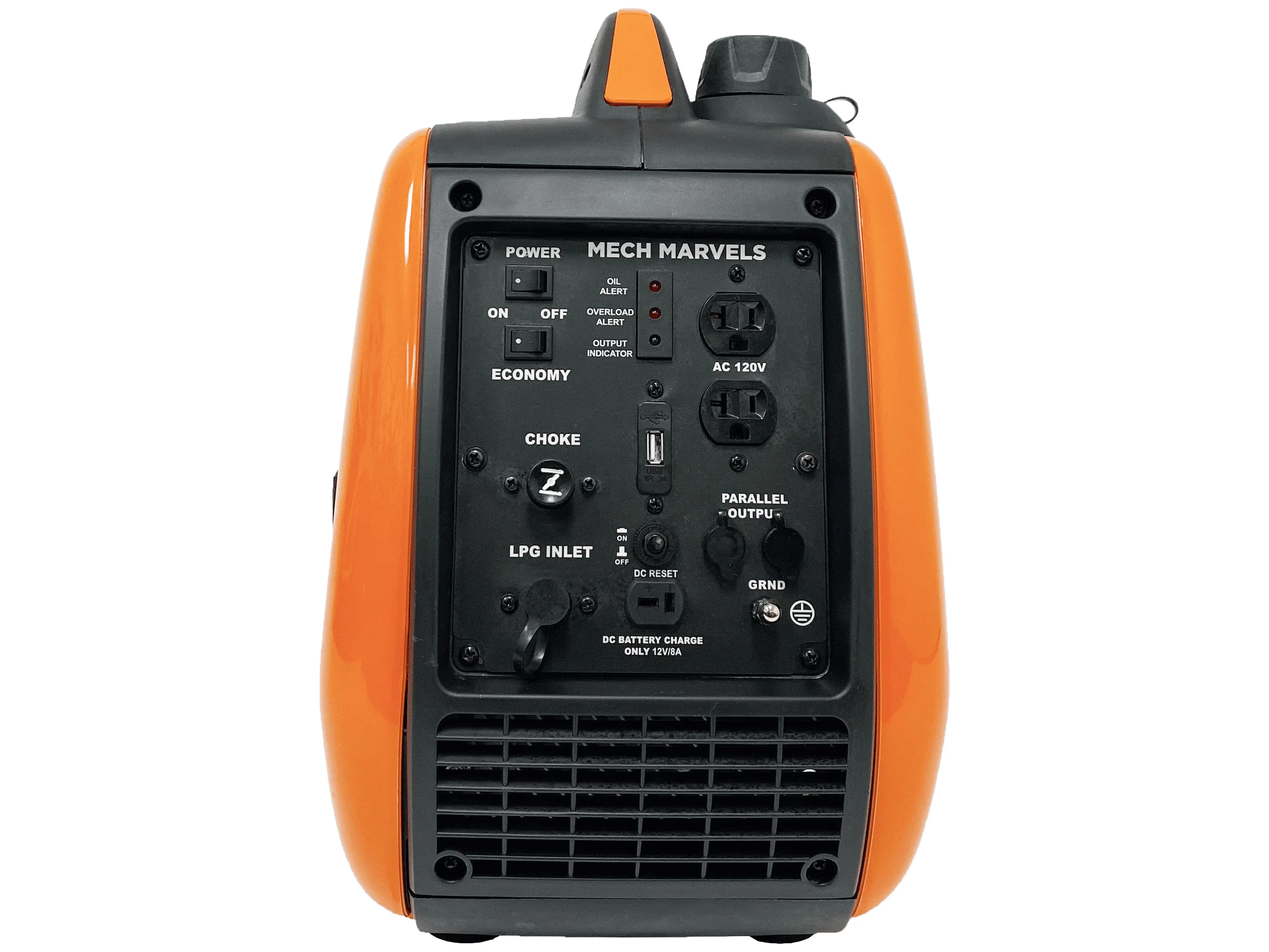 Mech Marvels Super Quiet 2000 Watt Dual Fuel Portable Inverter Generator, Clean Sine Wave, MM2000DFI