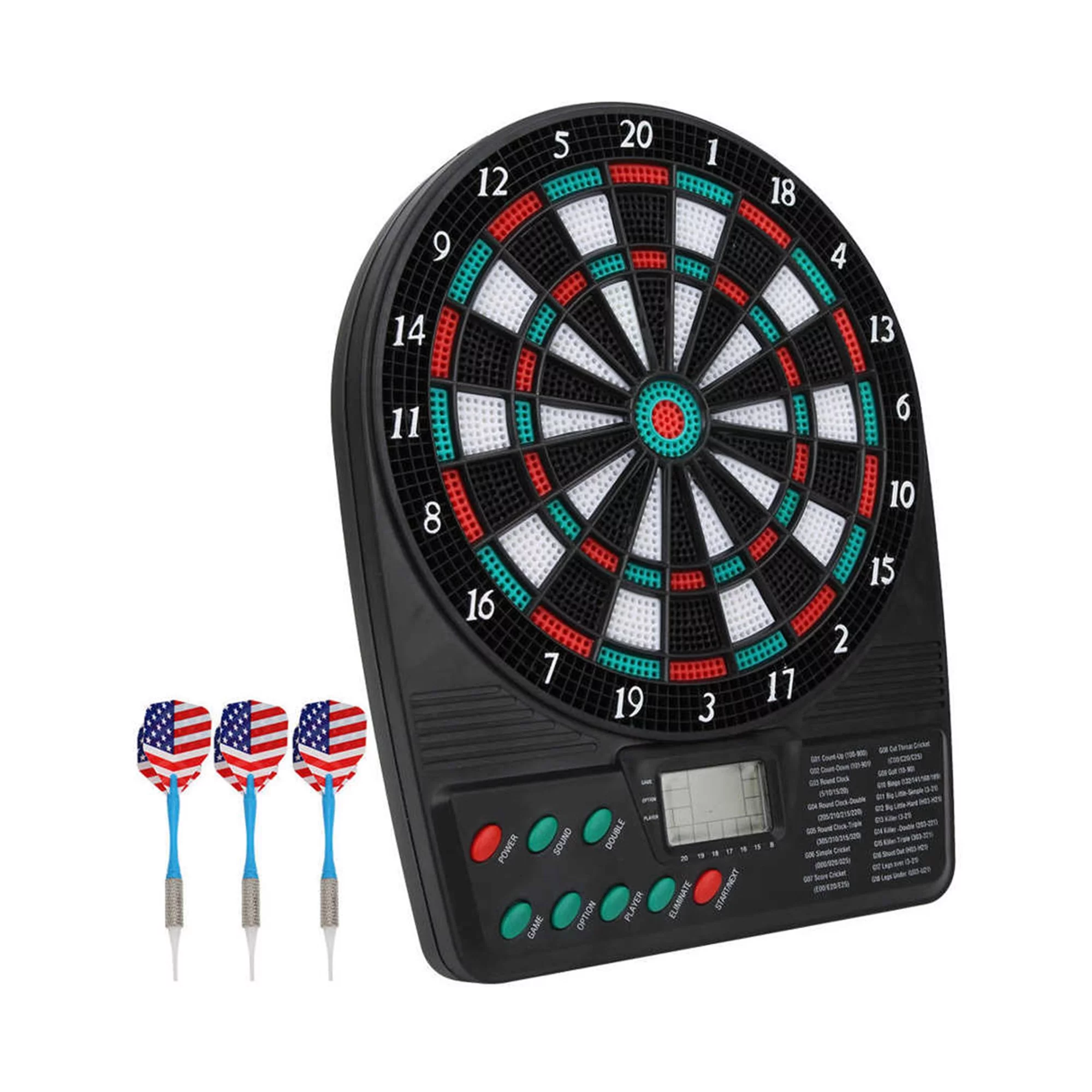 Electronic Dartboard Game Set, LCD Display Automatic Scoring Dart Plate, Scoring Board Home Party Bar Entertainment Games