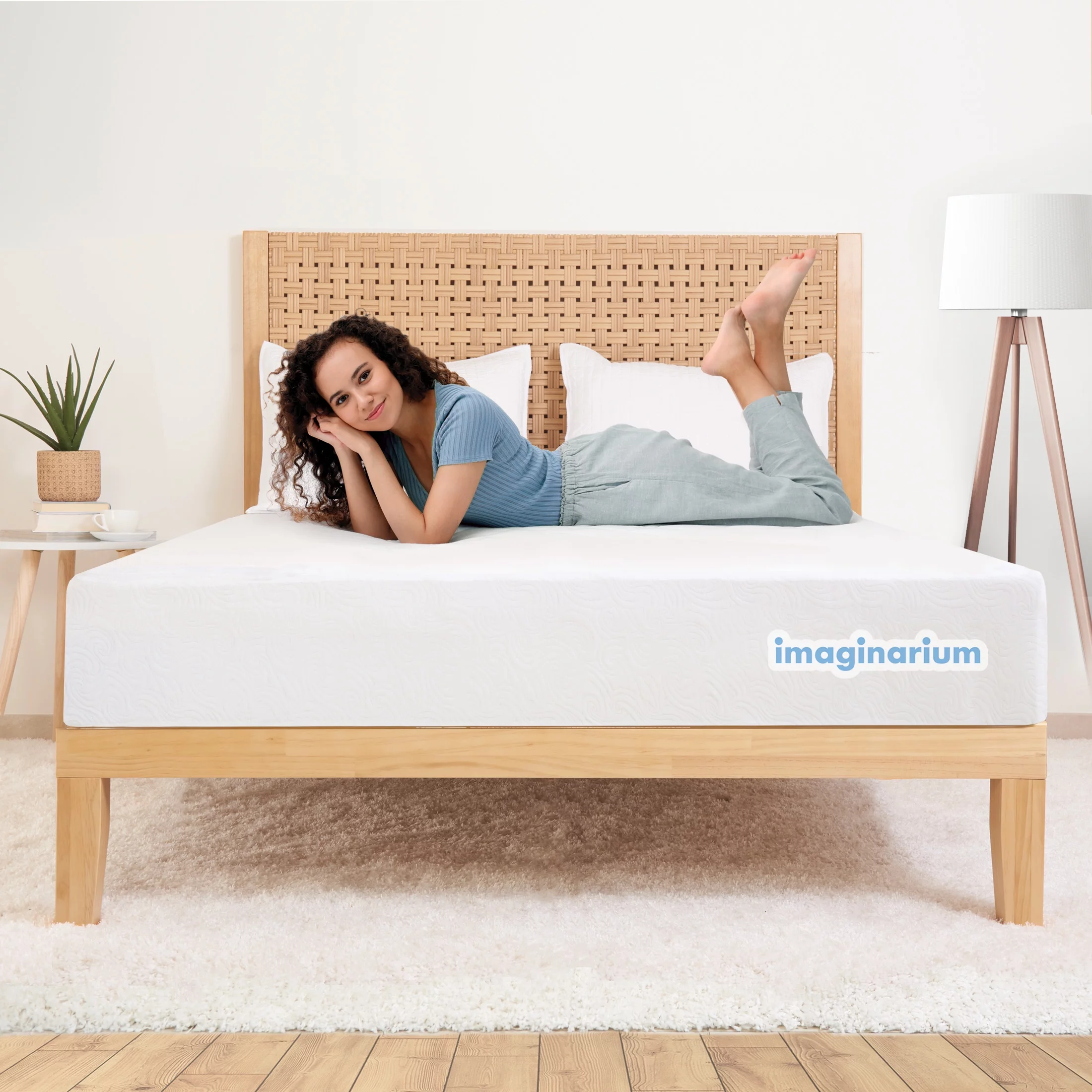 Imaginarium 10″ Hybrid of Memory Foam and Coils Mattress with Antimicrobial Treated Cover, Twin