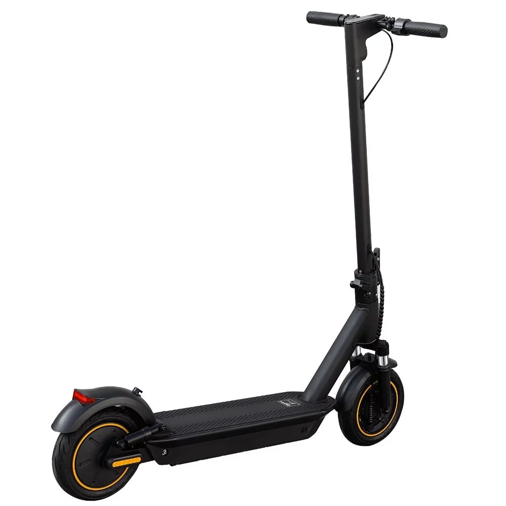 AOVOPRO Esmax 500W 10′ Foldable Electric Scooter for Adults with Air Tire and Dual Shock Absorption, Dual Braking