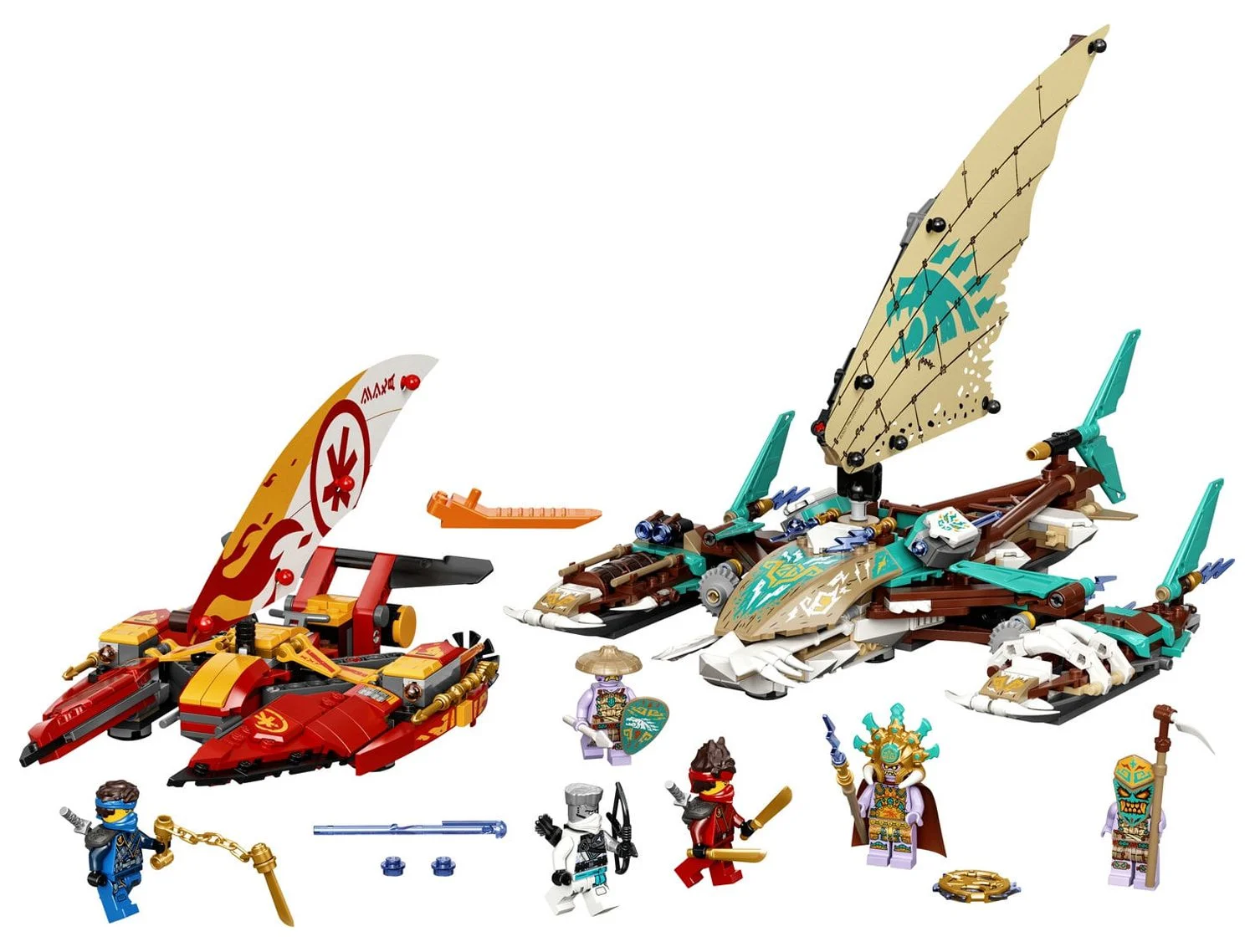 LEGO NINJAGO Catamaran Sea Battle 71748 Building Toy Ninja Playset (780 Pieces)