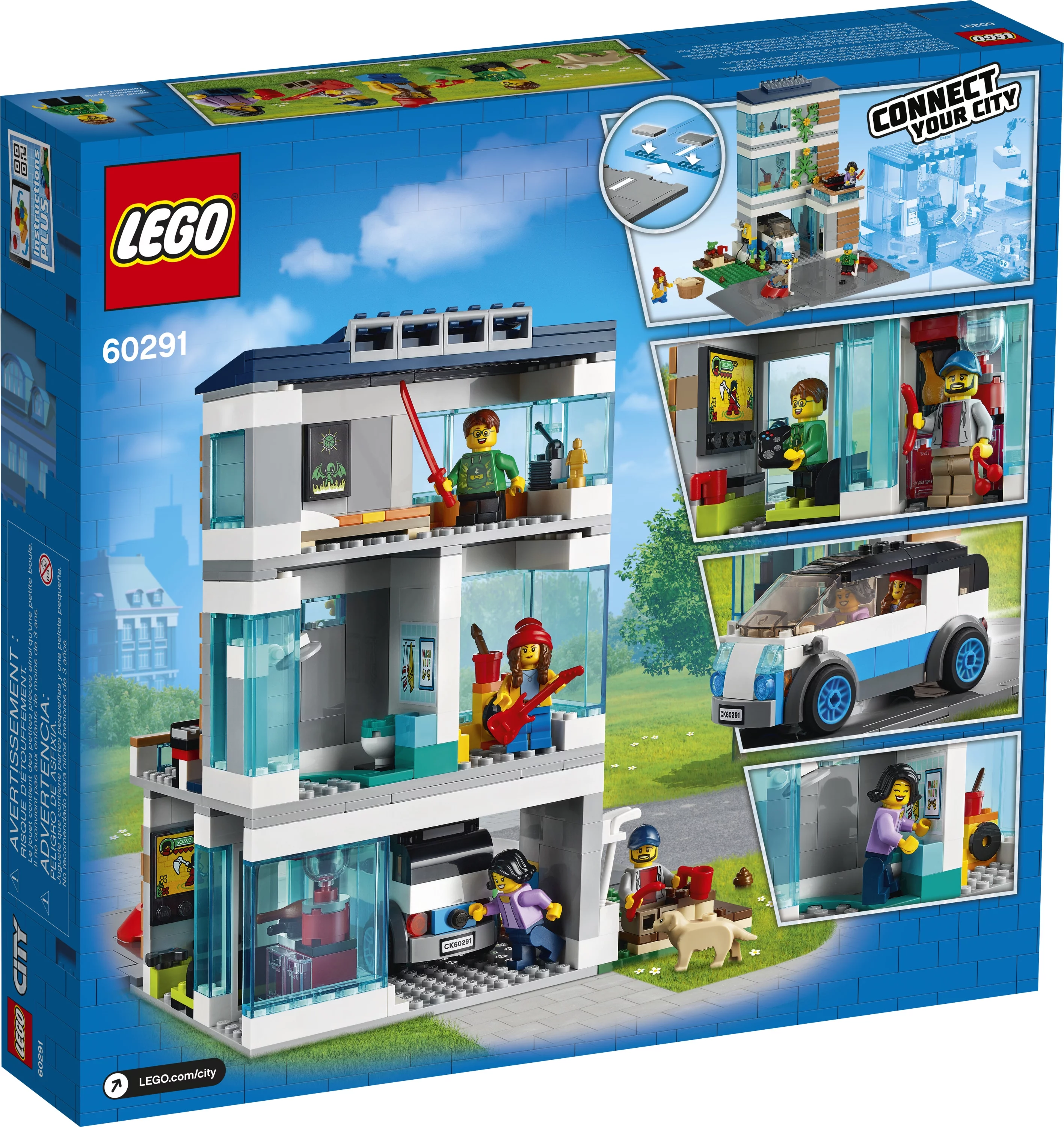 LEGO City Family House 60291 Building Toy for Kids (388 Pieces)