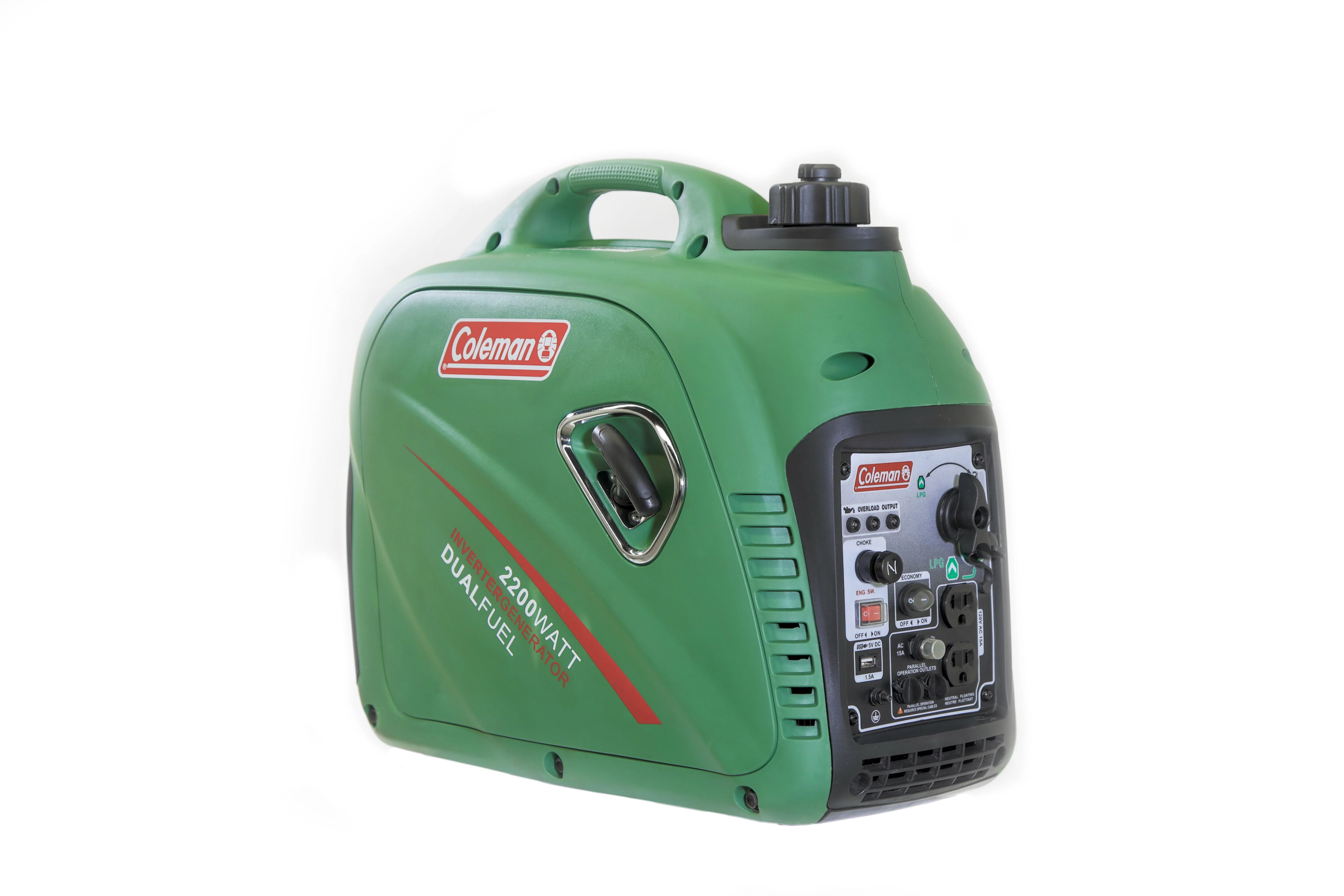 Coleman DF220 Gas Powered 2200w Power Ride-On Generator