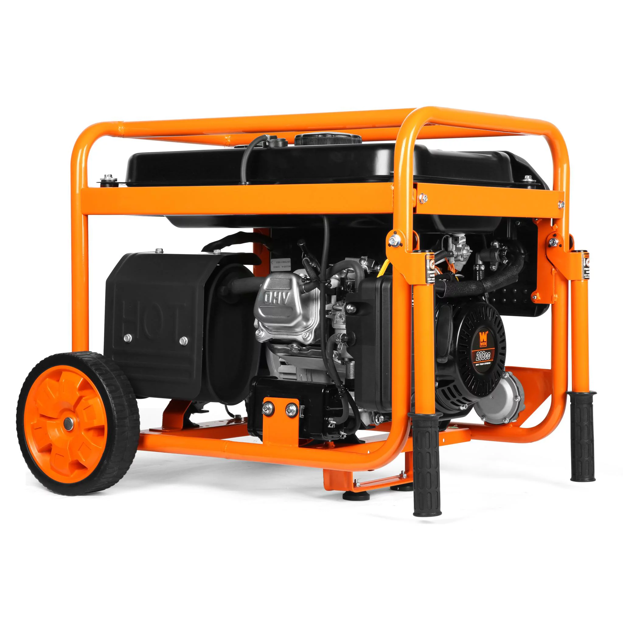 WEN 4375-Watt Dual Fuel Portable Generator with Wheel Kit and CO Shutdown Sensor