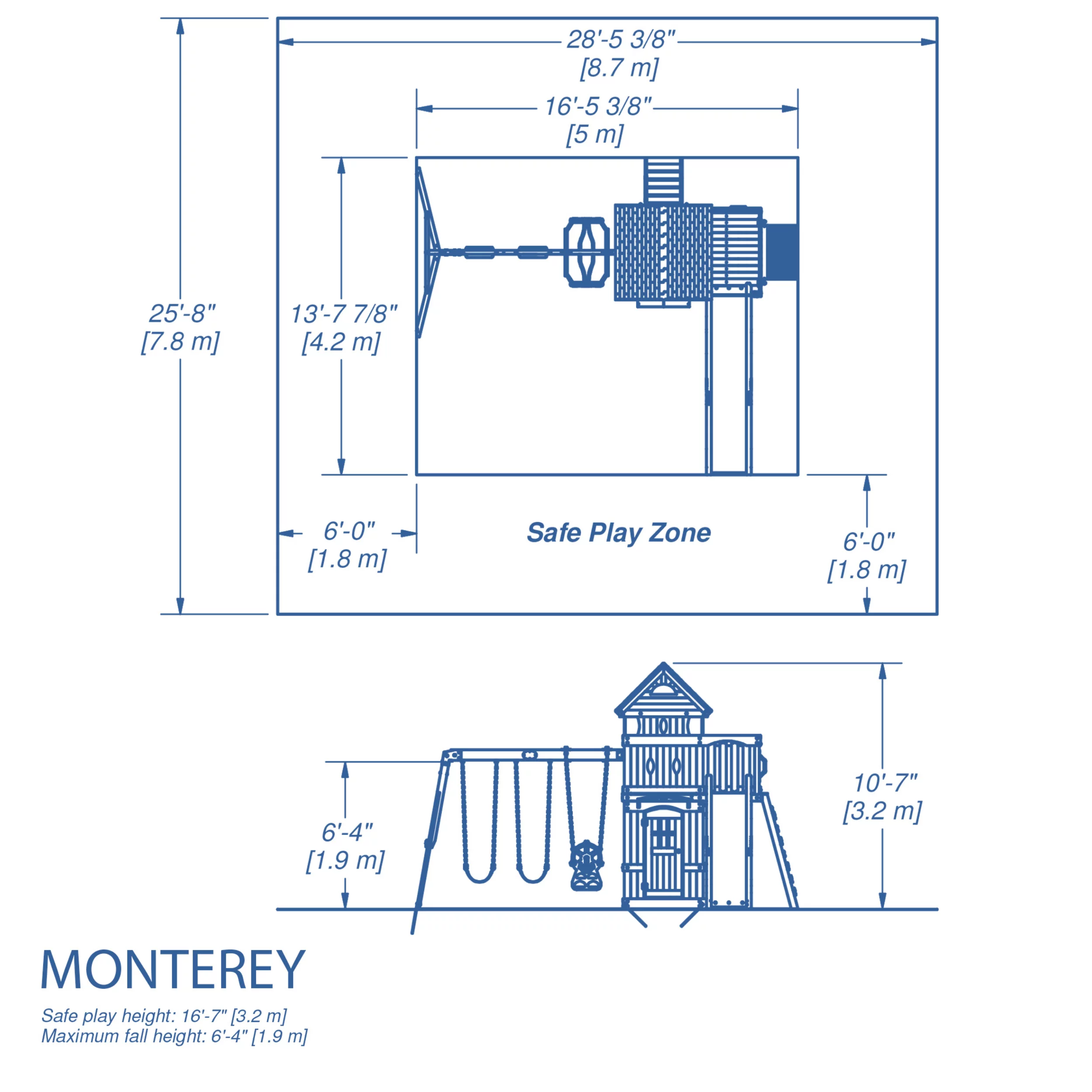 Backyard Discovery Monterey Swing Set