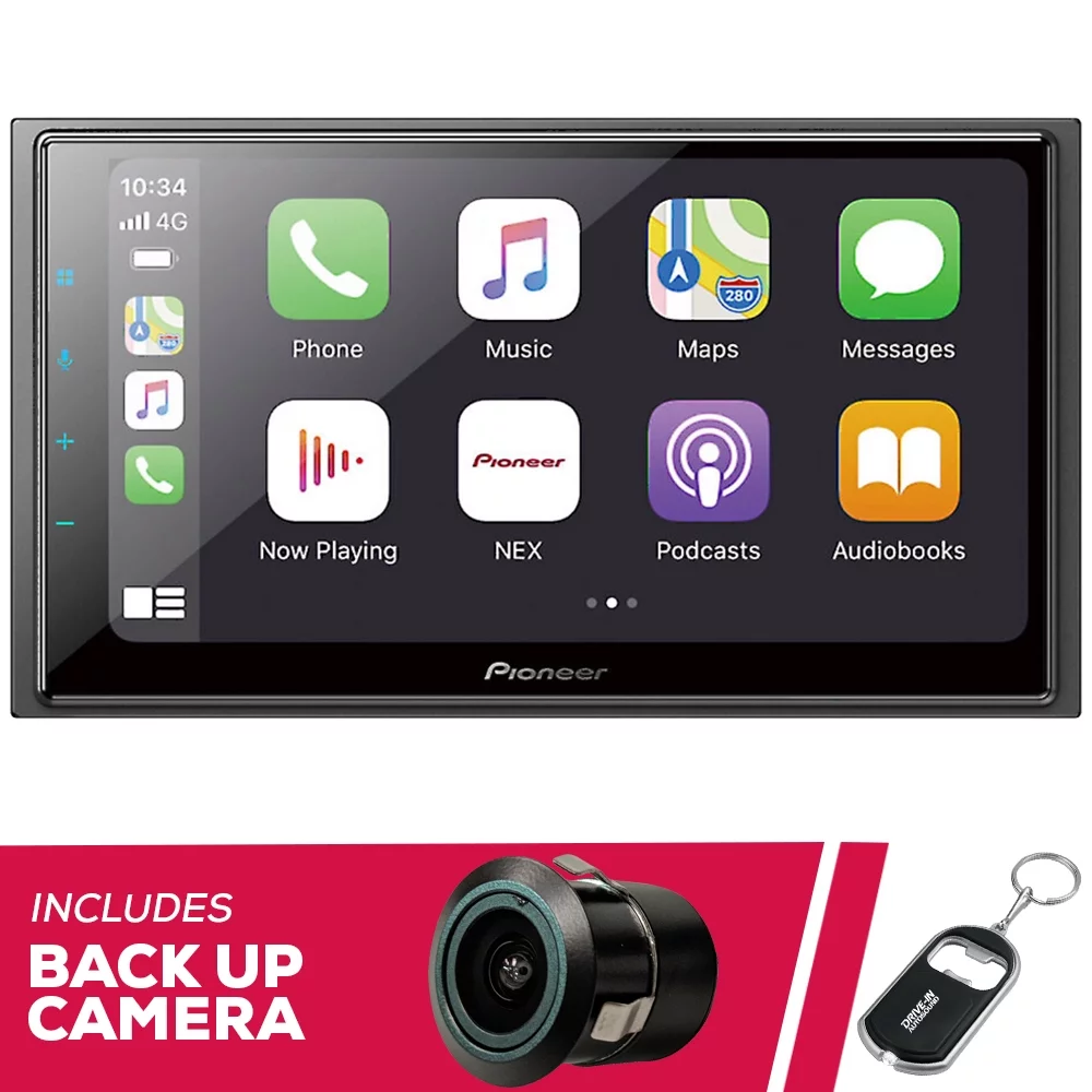 New Pioneer DMH-W4660NEX 6.8″ Multimedia Receiver w/ Bluetooth & Bullet Camera