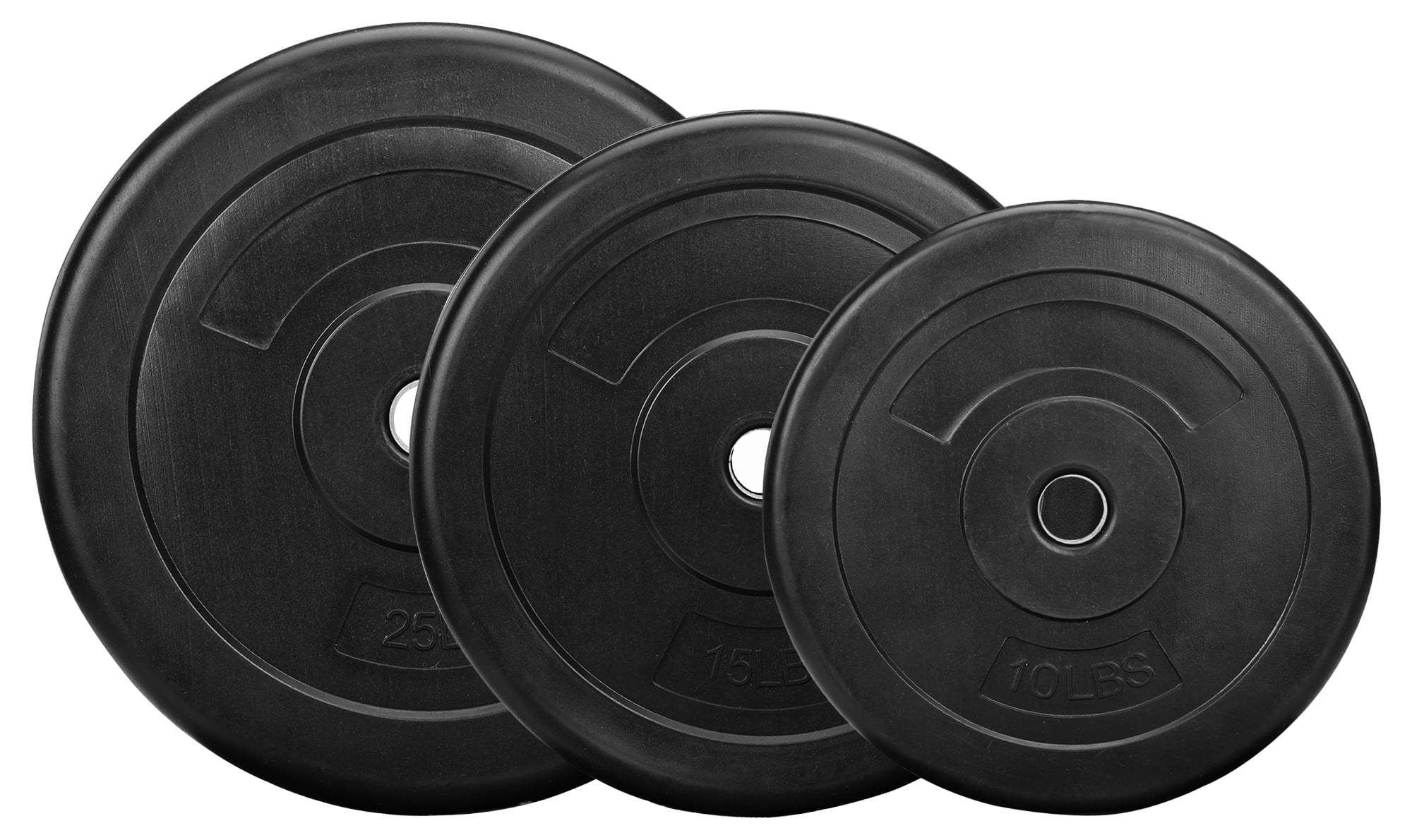 BalanceFrom Vinyl Standard Weight Set in Black, 100 lbs.