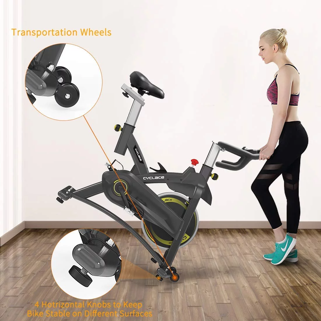 Cyclace PRO Magnetic Exercise Bike 003C 350lbs Indoor Cycling Bike Stationary Bike With Tablet Holder, Indoor Bike for Home Exercise