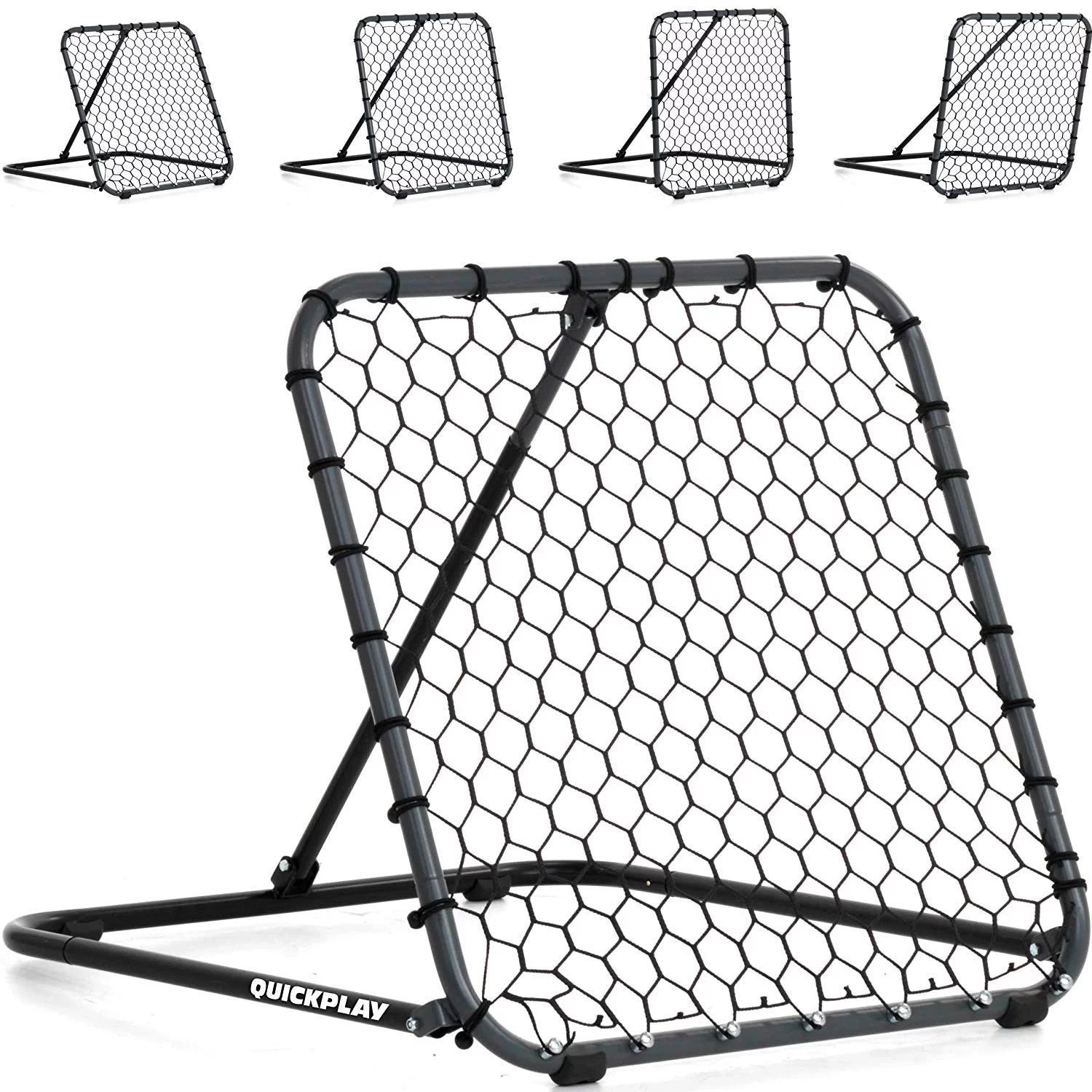 QuickPlay PRO Rebounder Adjustable Angle Multi-Sport Trainer | Soccer Rebounder or Baseball & Softball Pitch Back | Ideal for Team and Solo Training