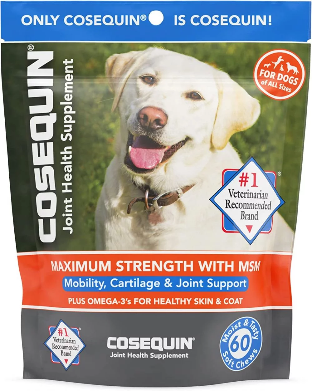 Nutramax Cosequin Joint Health Supplement for Dogs, 60 Soft Chews