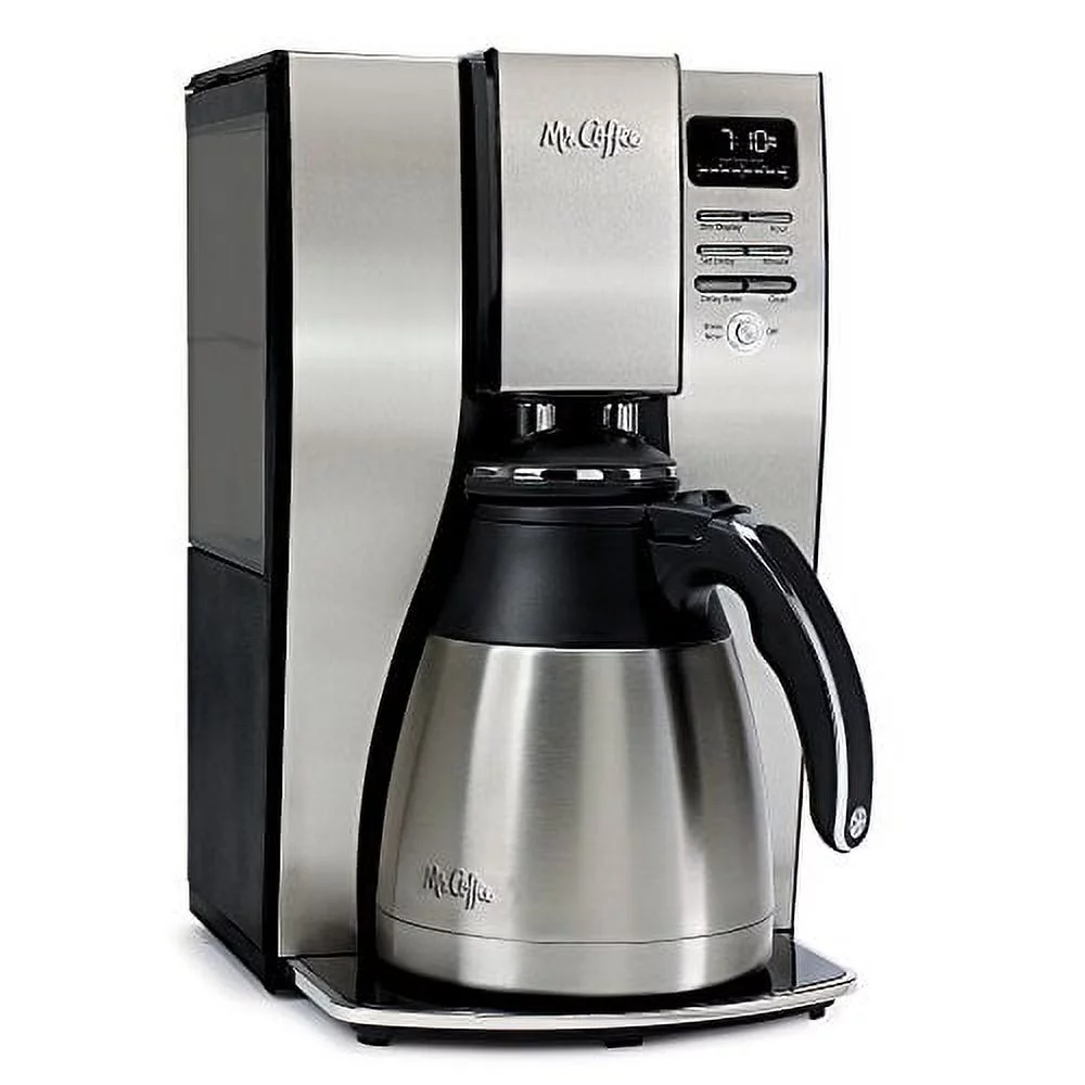 Mr. Coffee 10 Cup Optimal Brew Thermal Coffee Maker, Stainless Steel, PSTX95