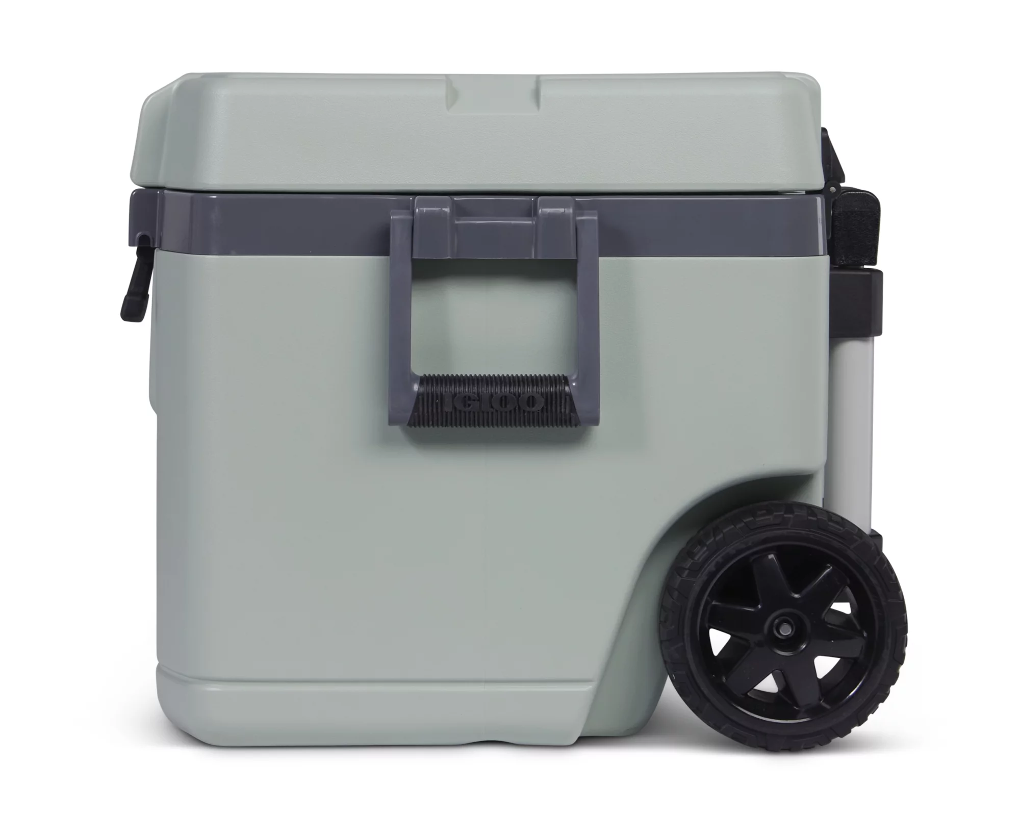 Igloo Overland 52 QT Ice Chest Cooler with Wheels, Gray (26″ x 19″ x 16″)