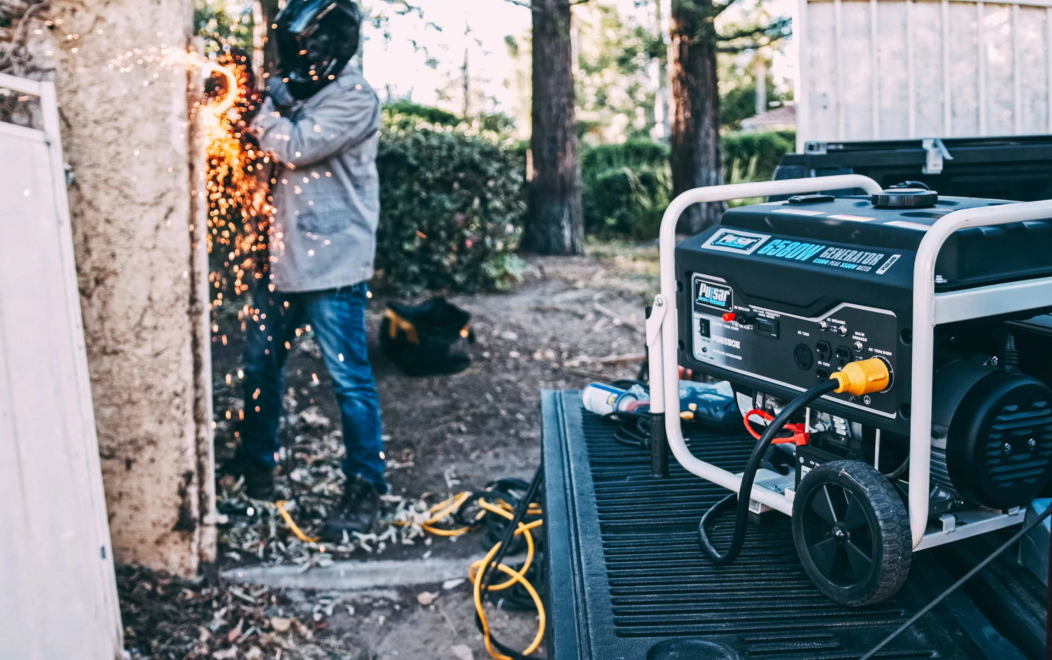 Pulsar 6580-Watt Portable Generator with Electric Start