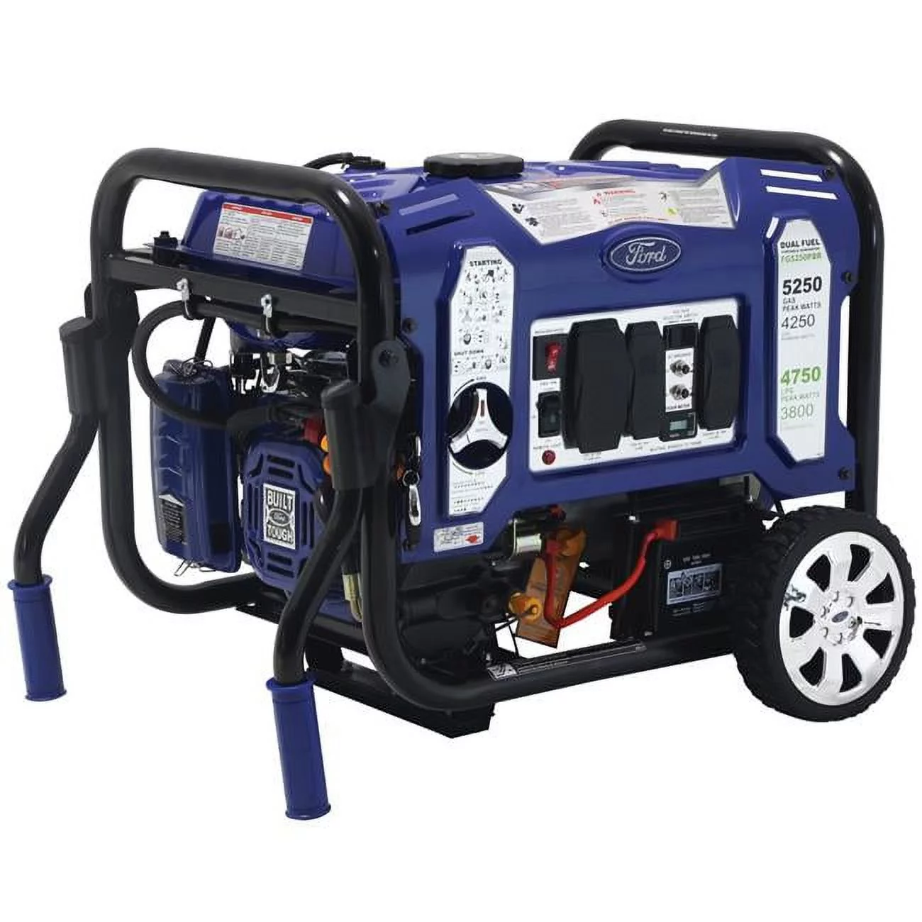 Ford 5,250-Watt Dual Fuel Portable Generator with Wireless Remote Start