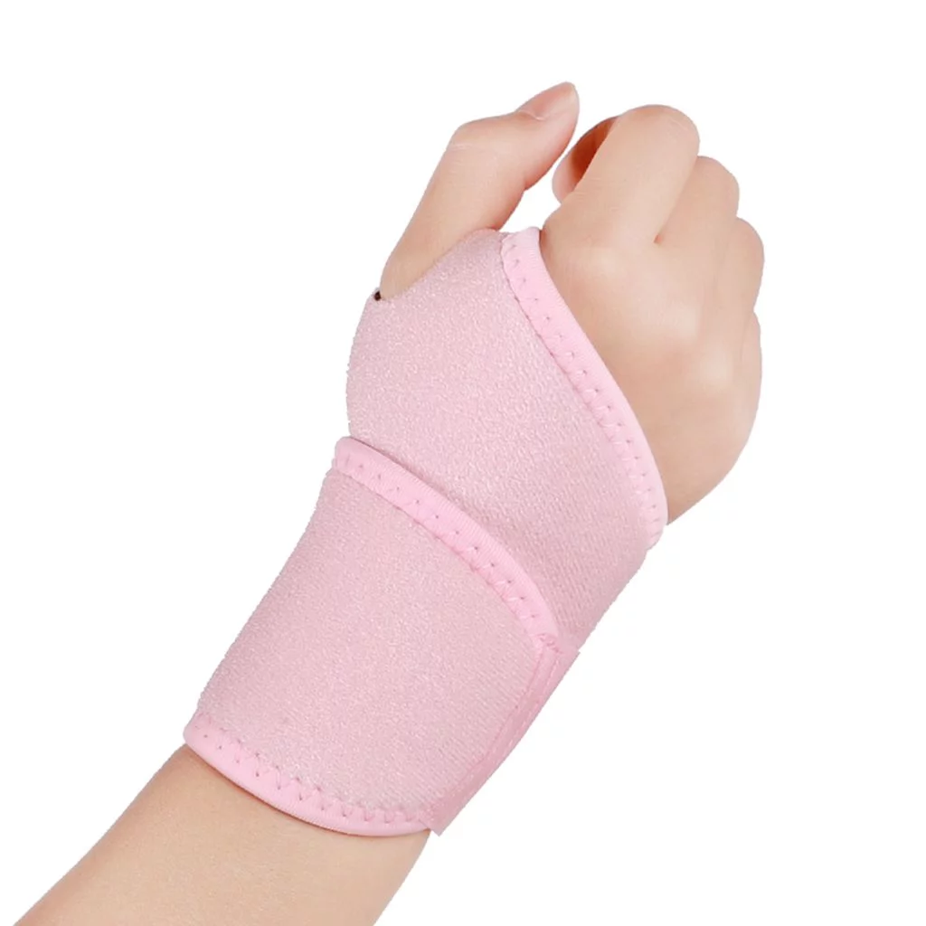 Marsonline Wrist Brace Carpal Tunnel, Adjustable Compression Wrist Support, Pink, 1Pc