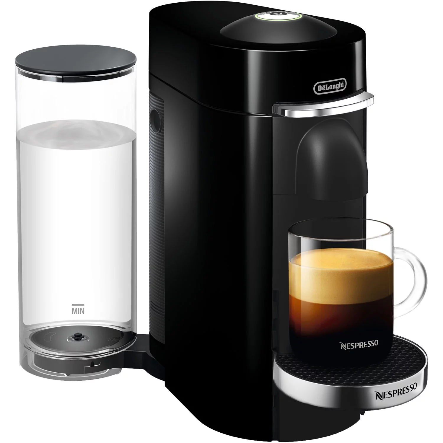 Nespresso Vertuo Plus Deluxe Coffee & Espresso Machine by De’Longhi with Aerocinno, Titan