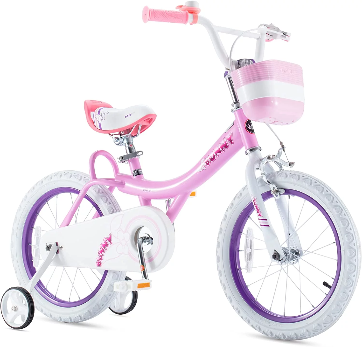 RoyalBaby Bunny 14 inch Girl’s Bicycle Kids Bike for Girls Childrens Bicycle Pink