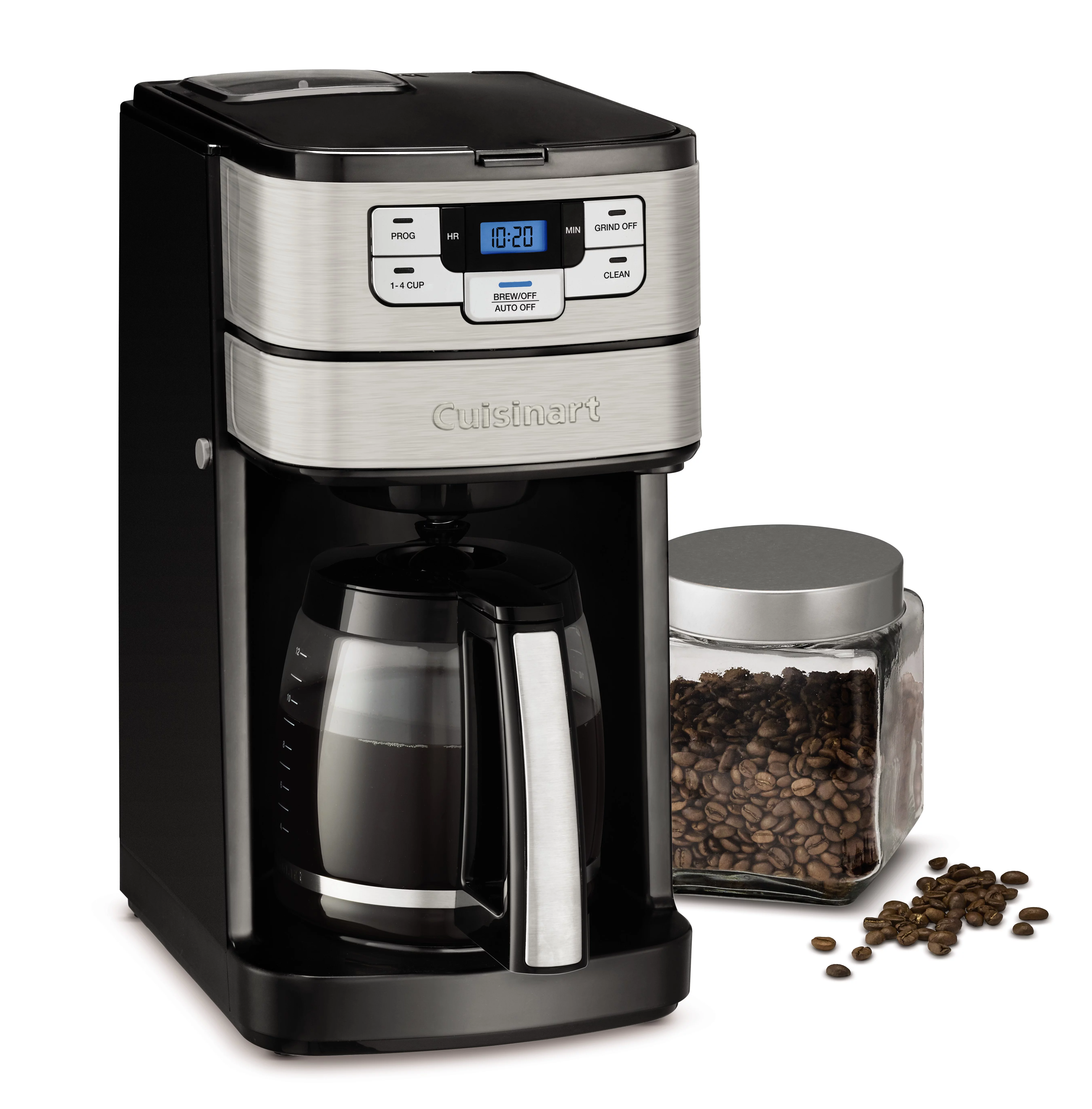 Cuisinart 12 Cup Automatic Grind & Brew Coffeemaker, Black, DGB-400WM