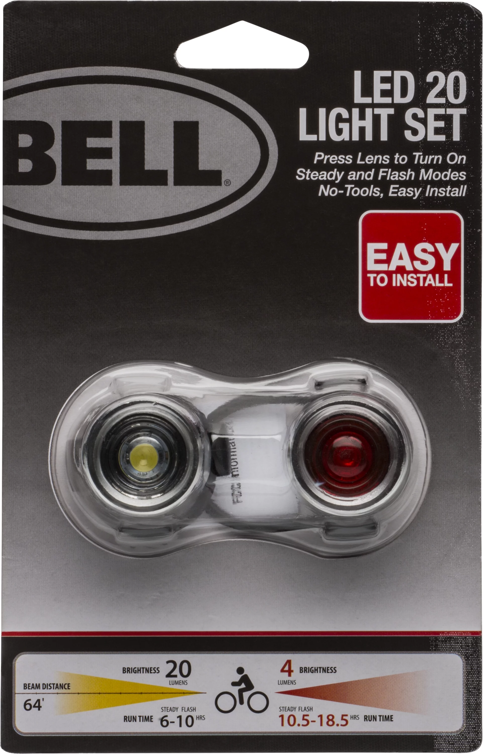 Bell 20 Lumen Bicycle Light Set