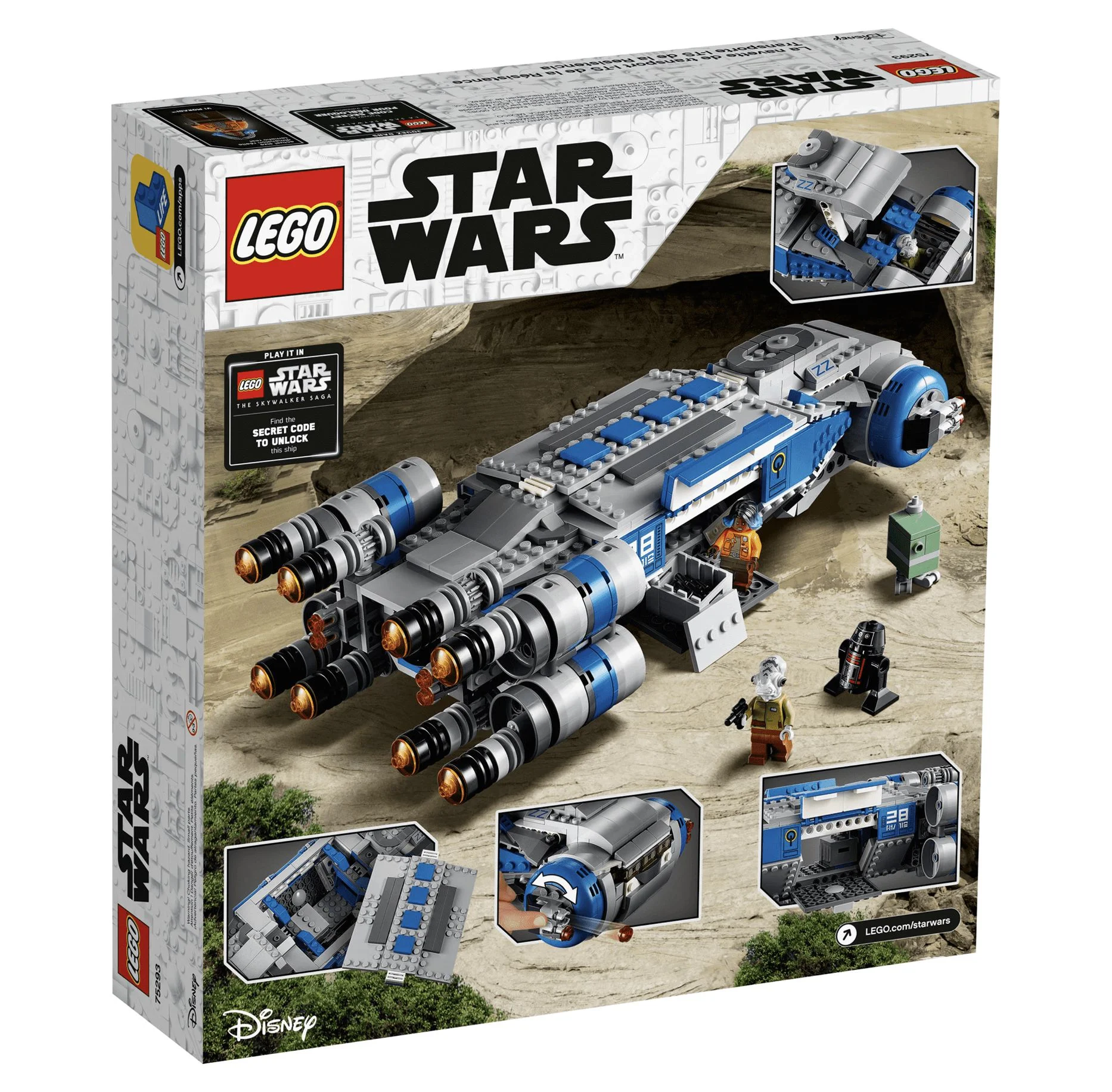 Lego 75293 Star Wars Star Wars Resistance I-TS Transport Set New with Box