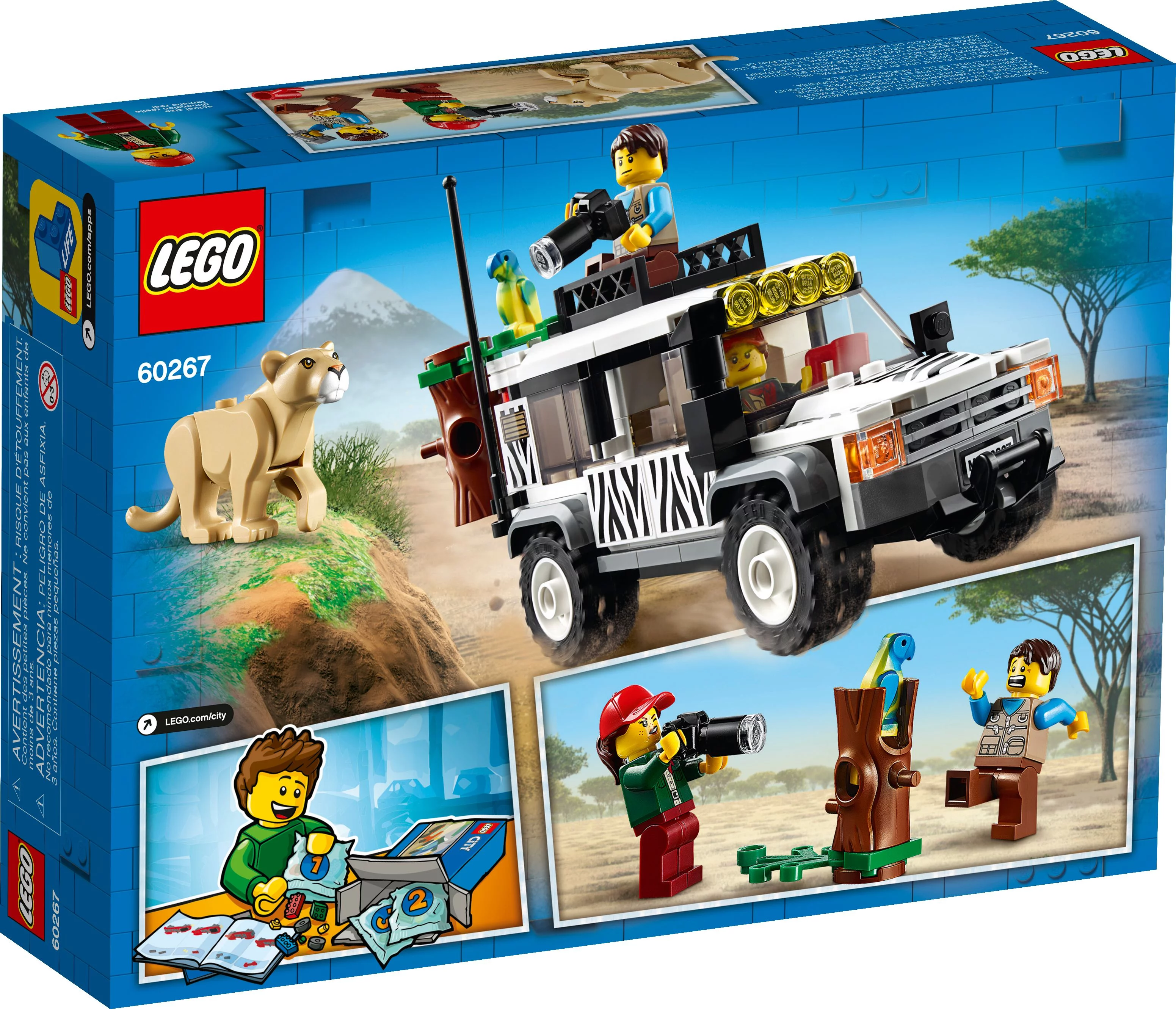 LEGO City Safari Off-Roader 60267 Building Kit for Kids (168 Pieces)