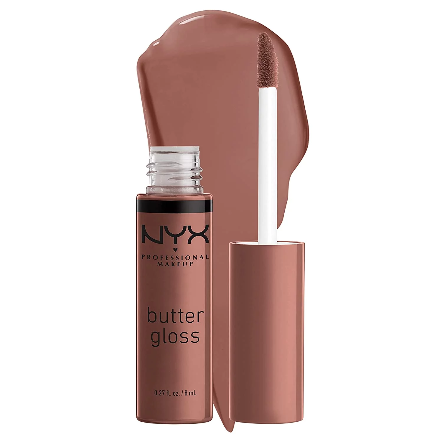 NYX Professional Makeup Butter Gloss, Non-Sticky Lip Gloss, Creme Brulee, 0.27 Oz